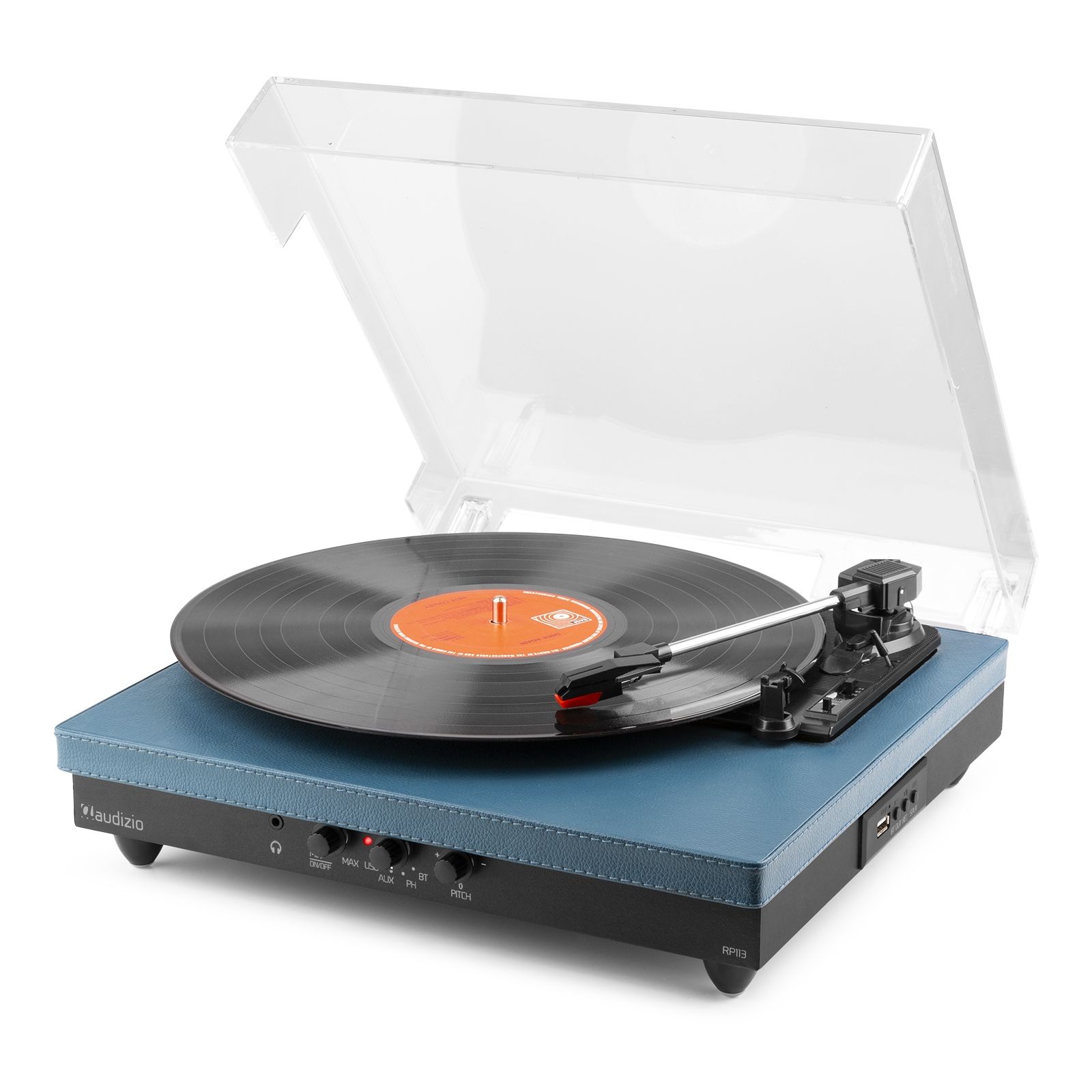 RP113D Record Player with BT in/out Dark Blue