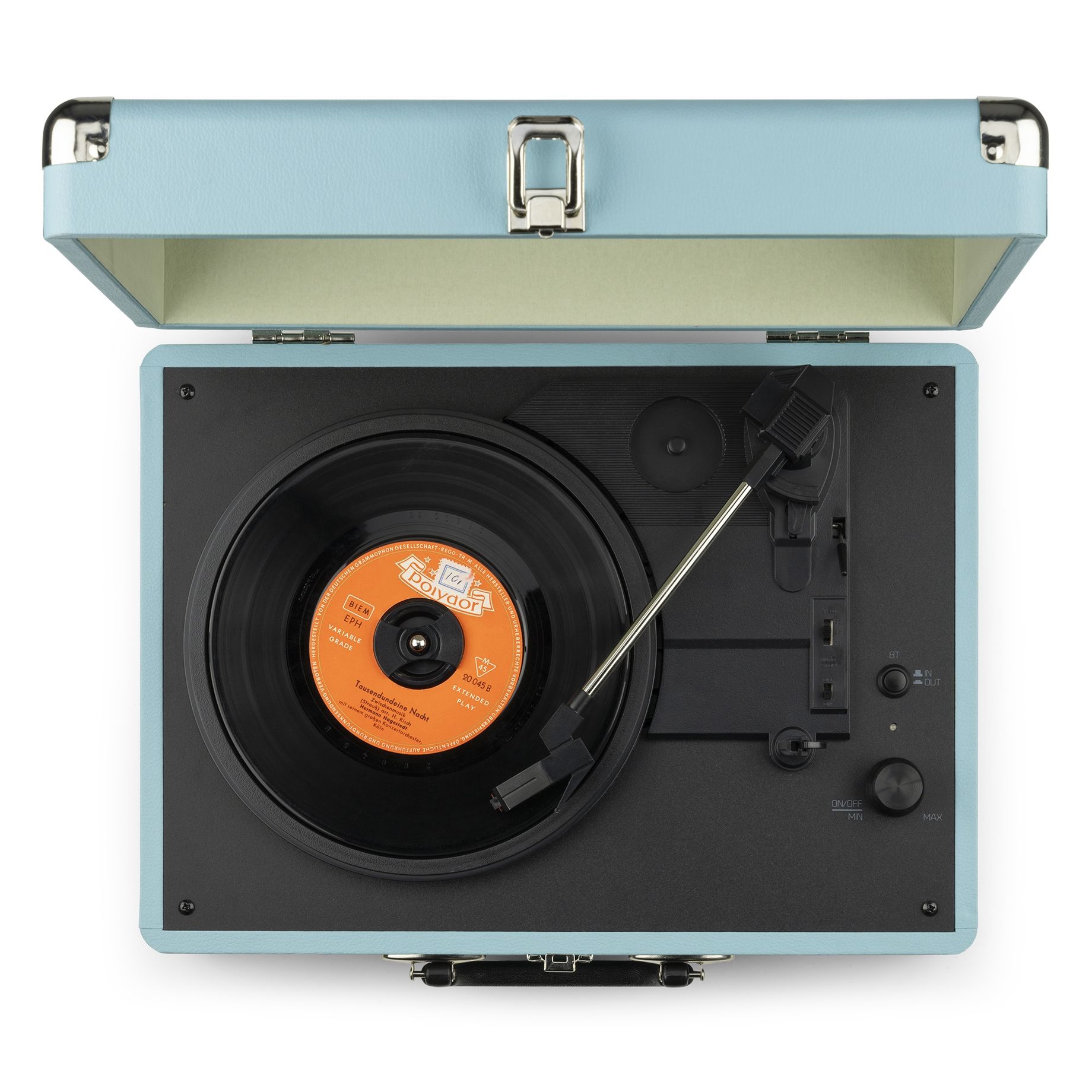 RP116BL Record Player Briefcase with BT In/Out