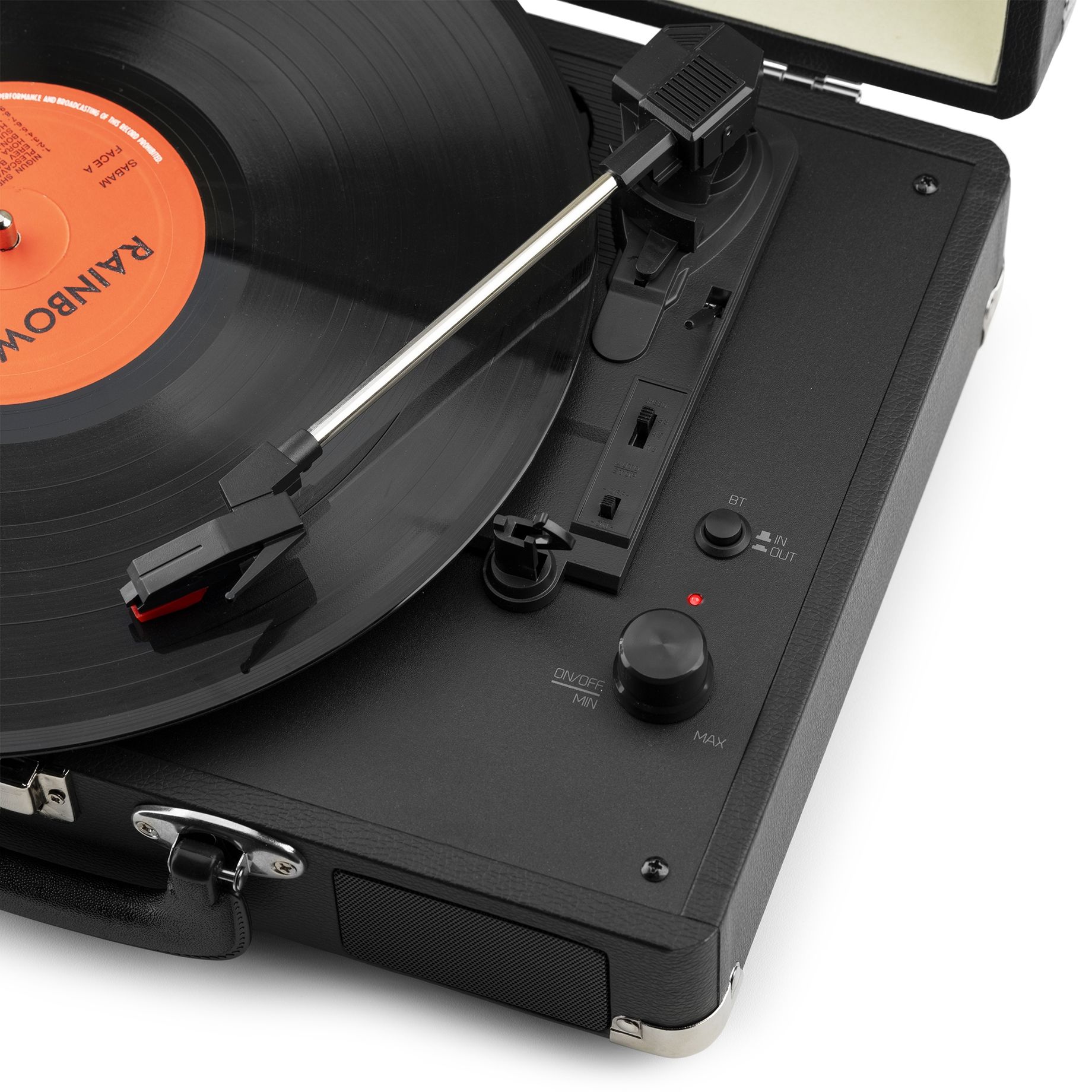 RP116BK Record Player Briefcase with BT In/Out