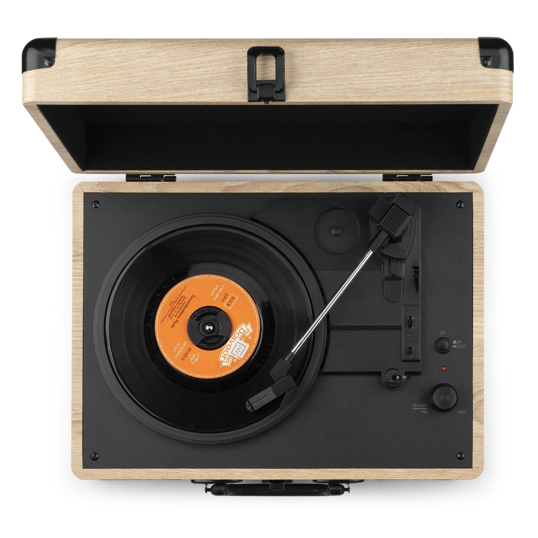 RP116LW Record Player Briefcase with BT In/Out