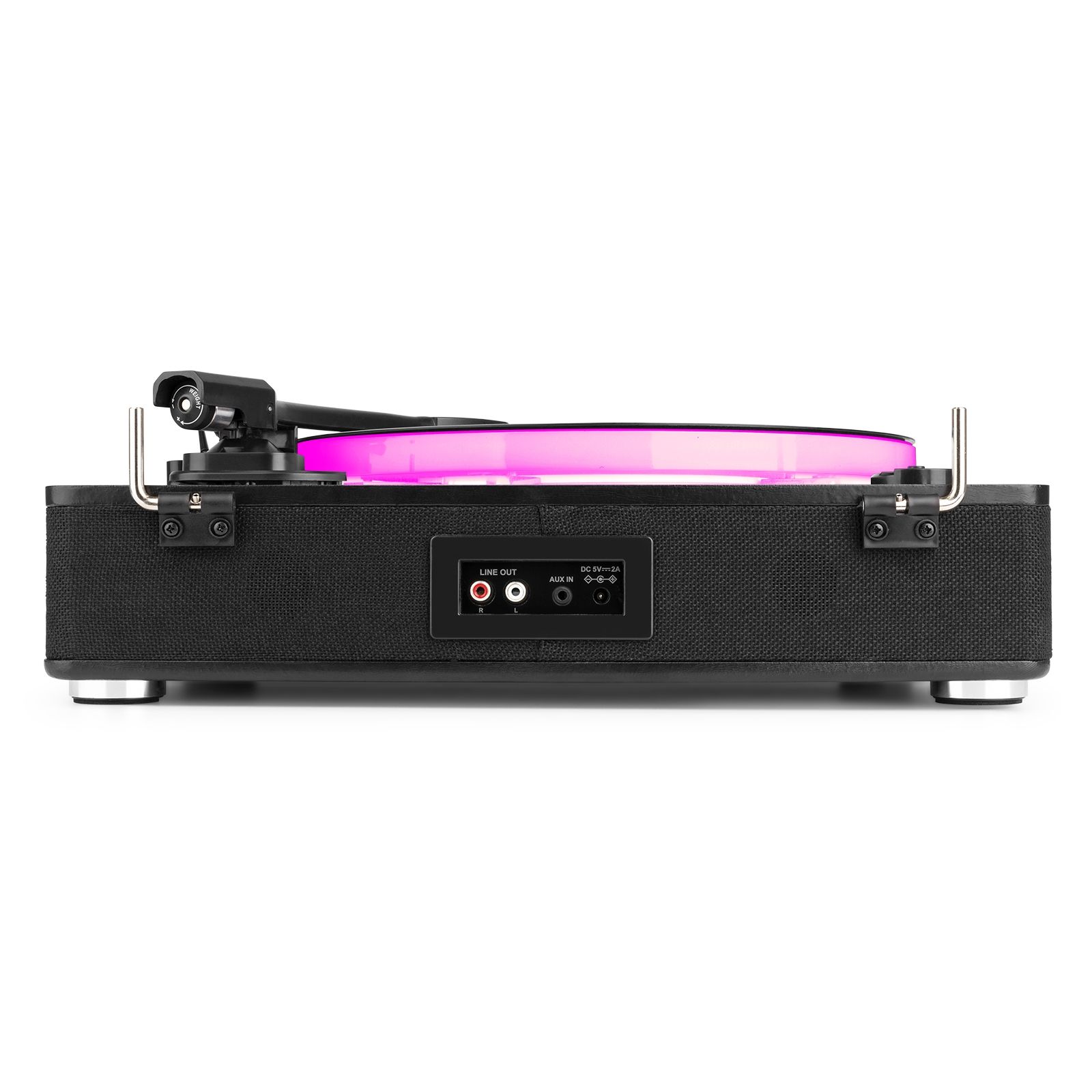 RP162LED Record Player with BT in/out Black