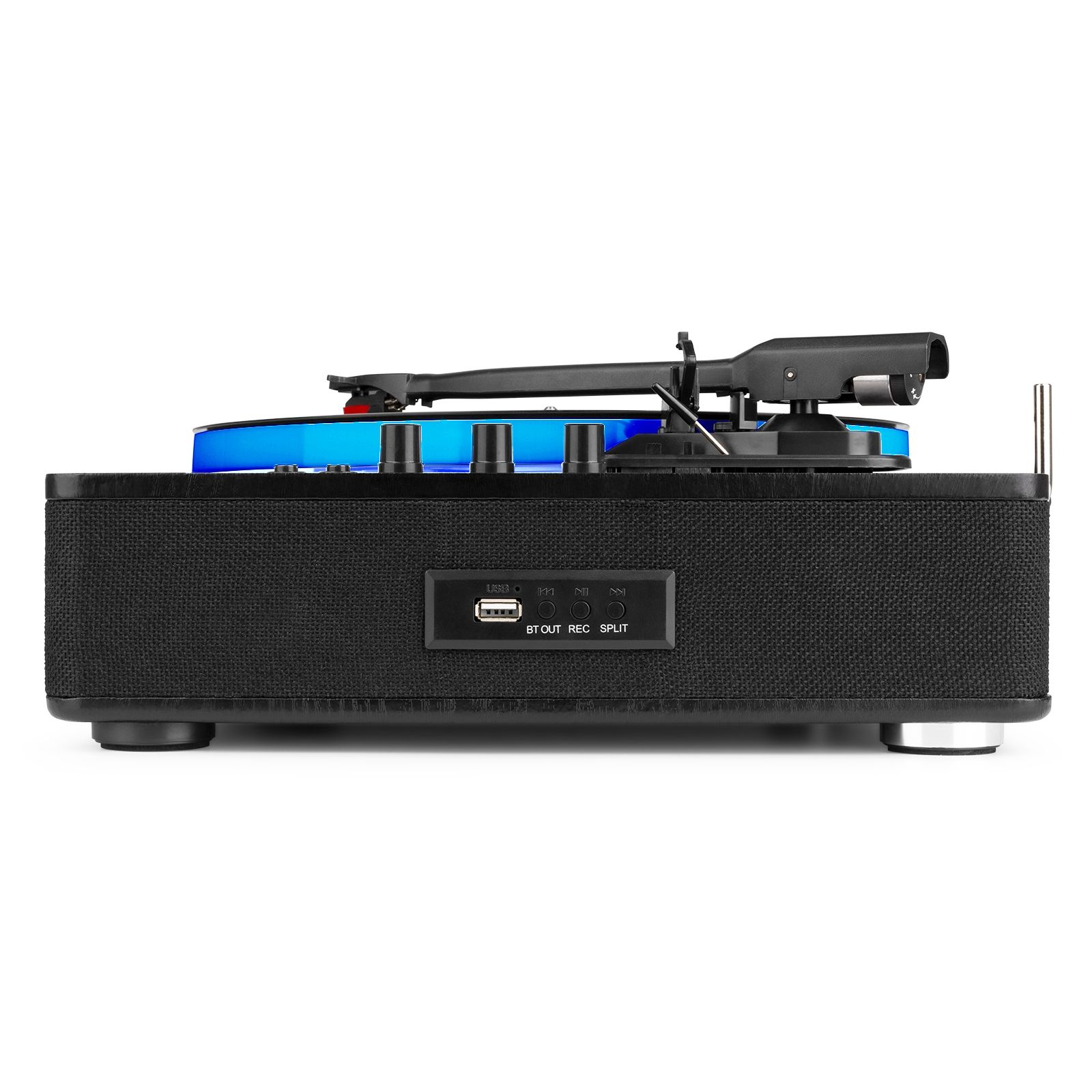 RP162LED Record Player with BT in/out Black