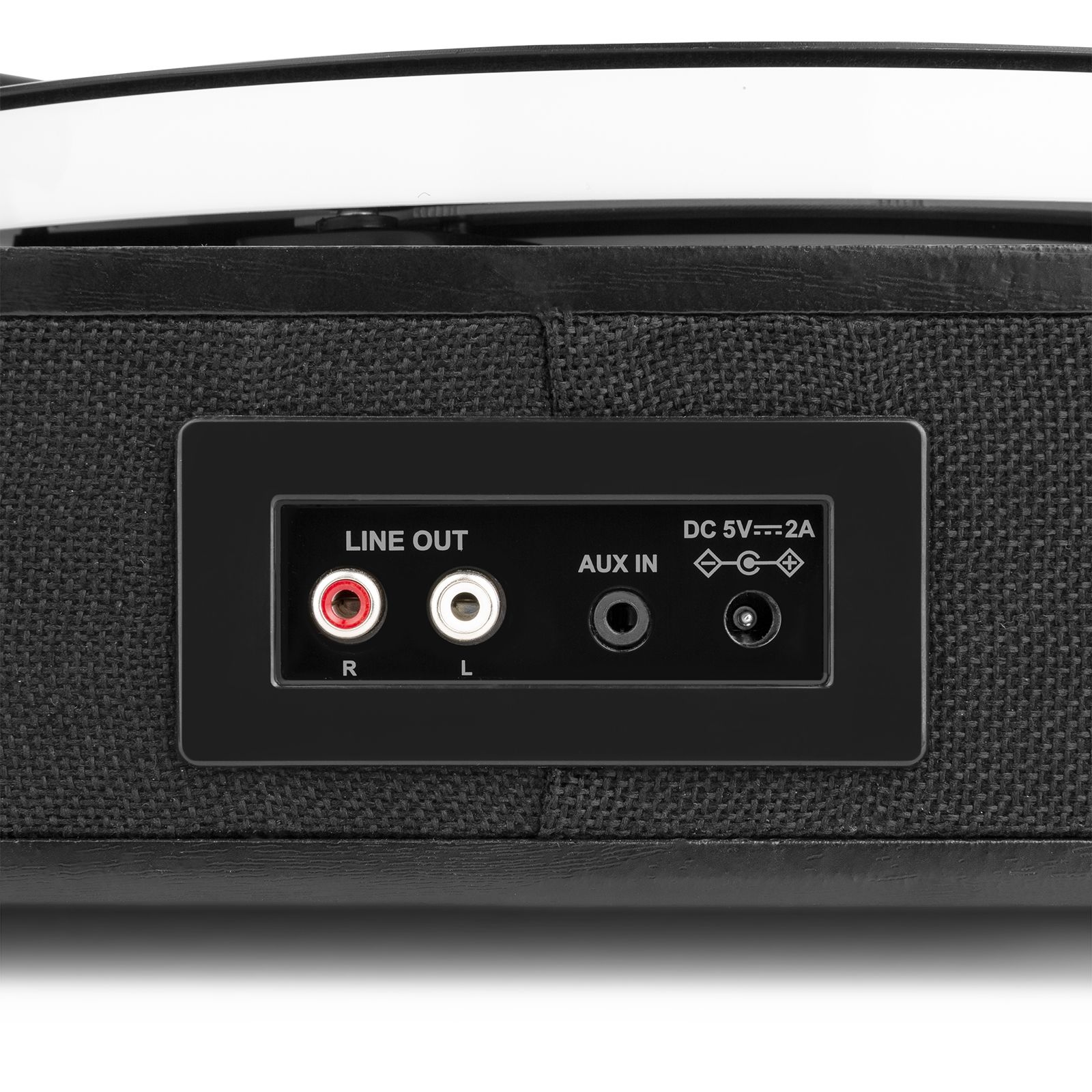 RP162LED Record Player with BT in/out Black