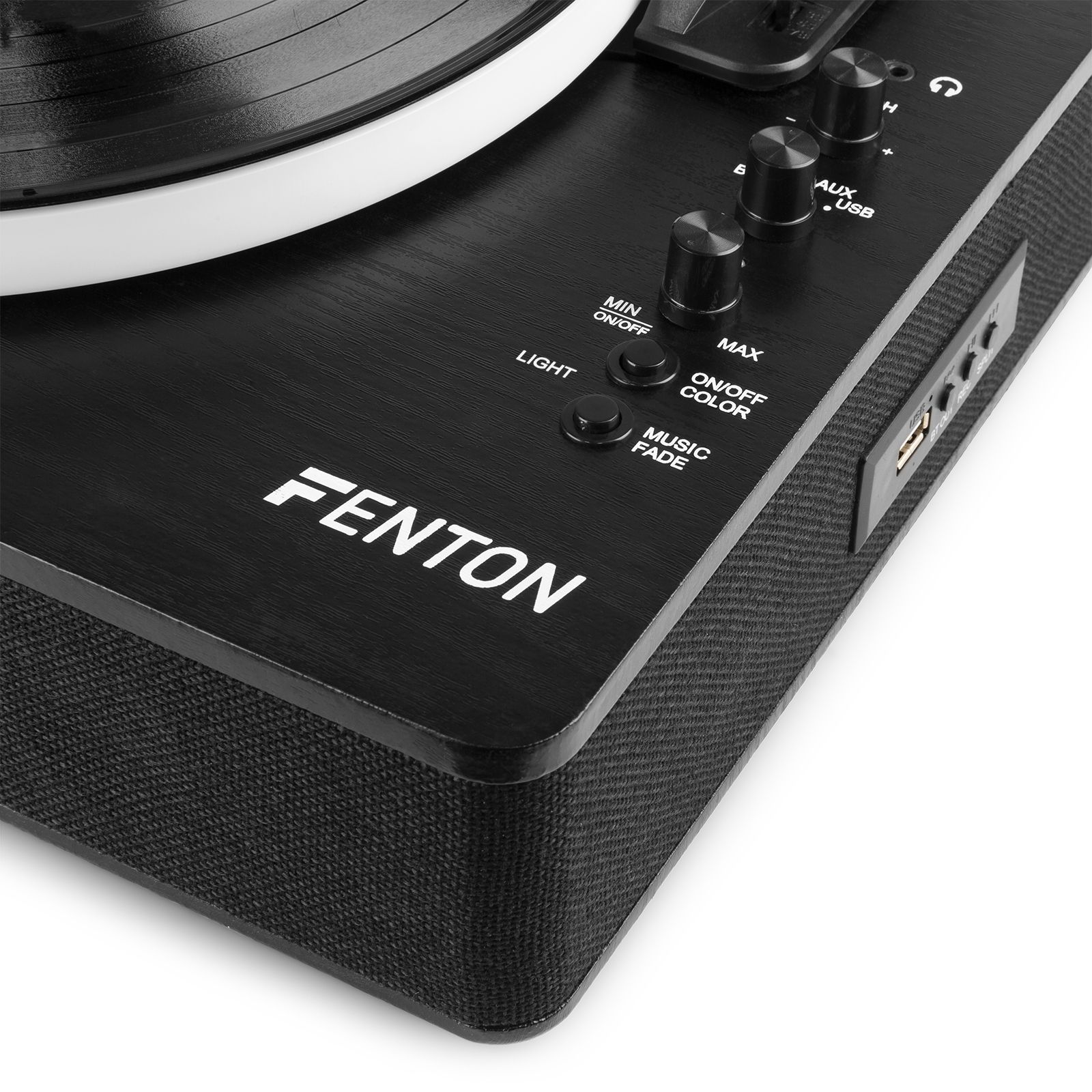 RP162LED Record Player with BT in/out Black