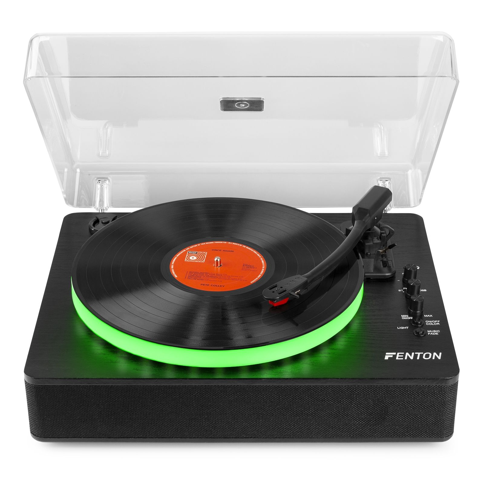 RP162LED Record Player with BT in/out Black