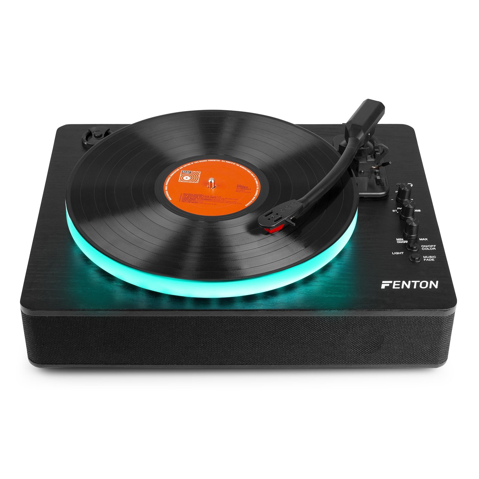 RP162LED Record Player with BT in/out Black