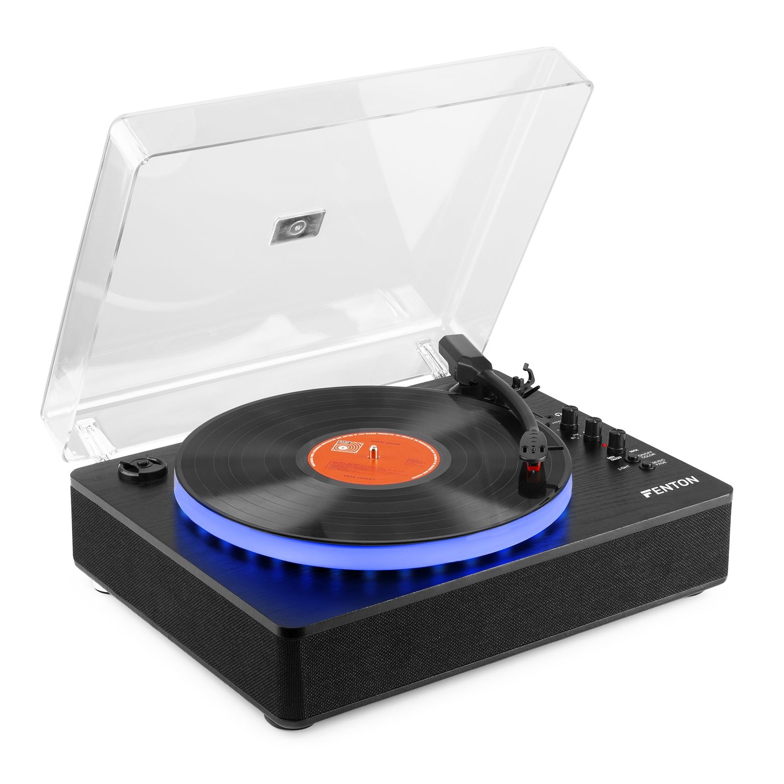 RP162LED Record Player with BT in/out Black