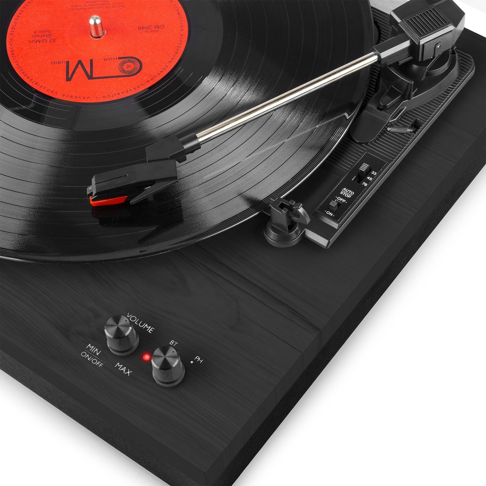 RP165B Record Player Set Black/Grey