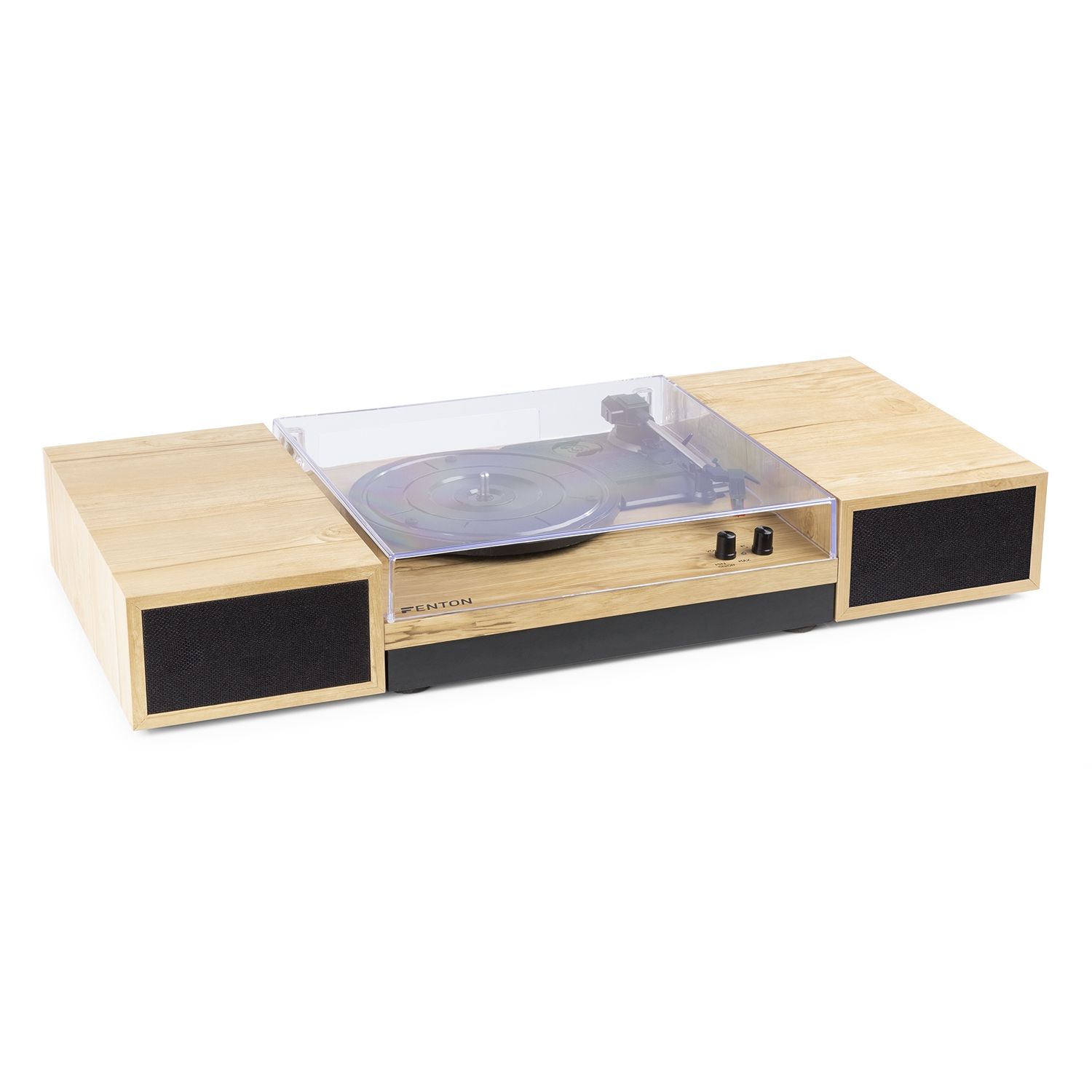 RP165L Record Player Set Light Wood