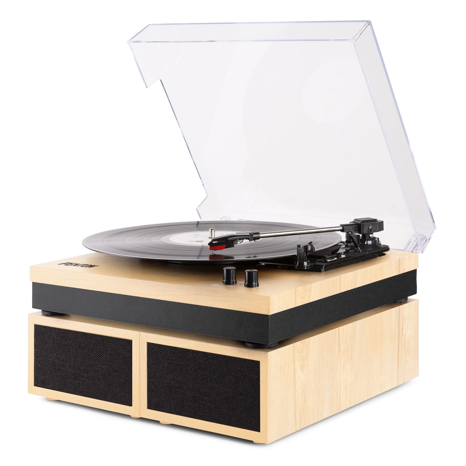 RP165L Record Player Set Light Wood
