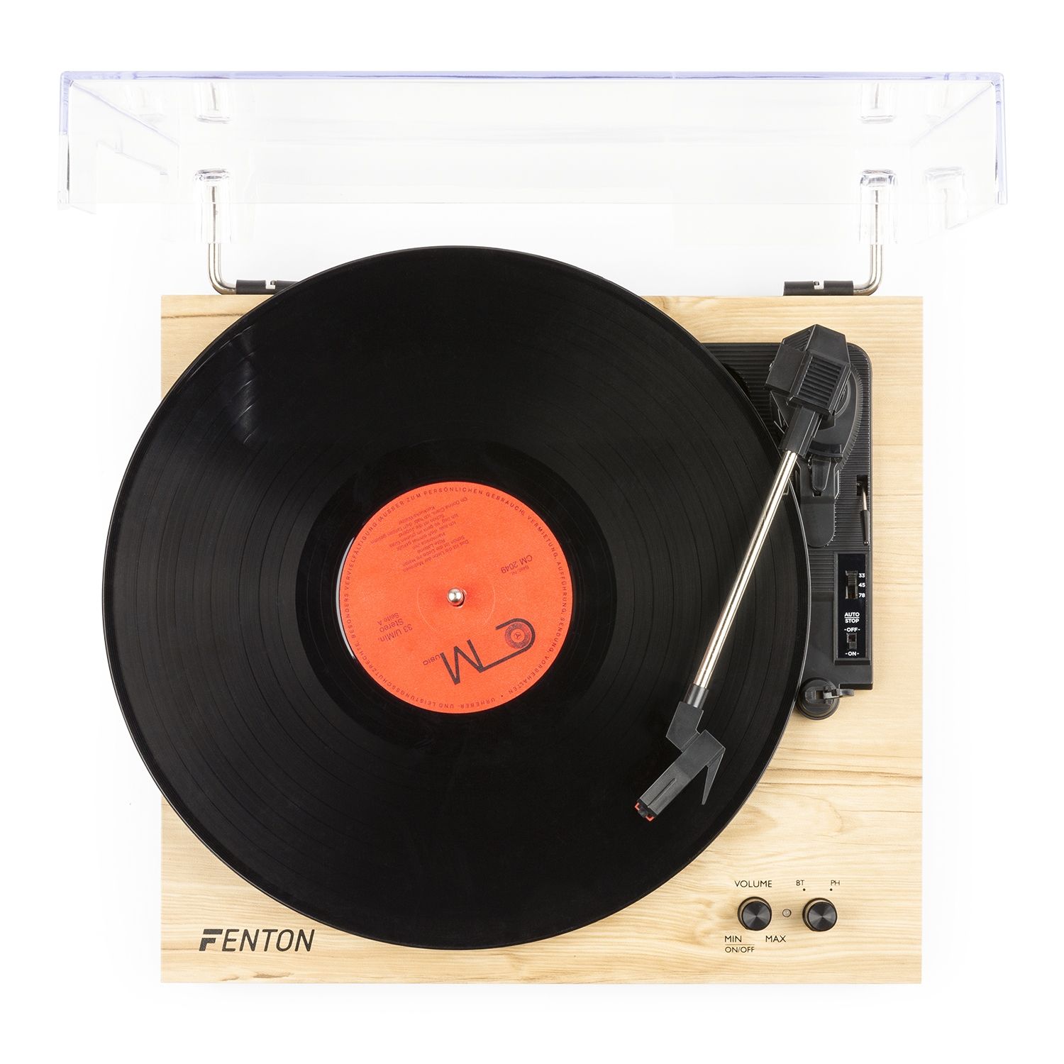 RP165L Record Player Set Light Wood