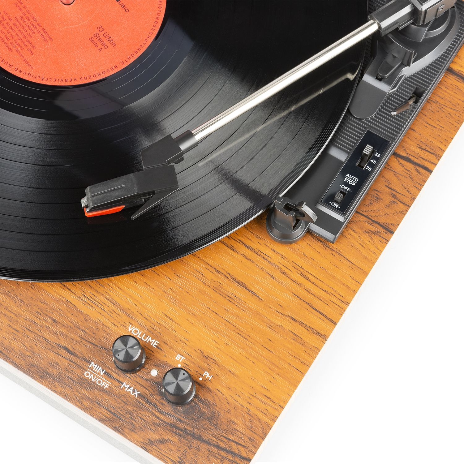 RP165 Record Player Set Wood