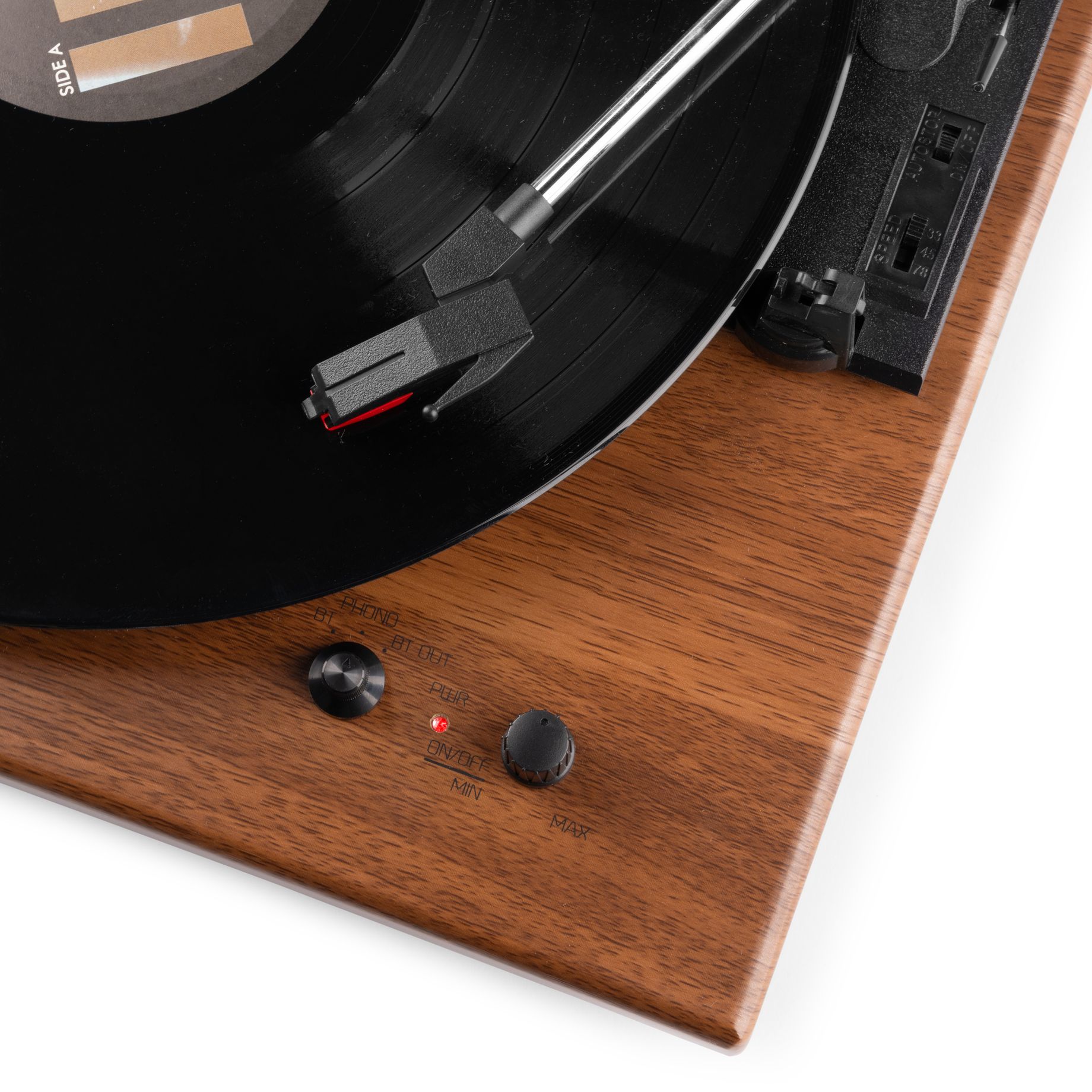 RP112L Record Player BT in/out Light Wood