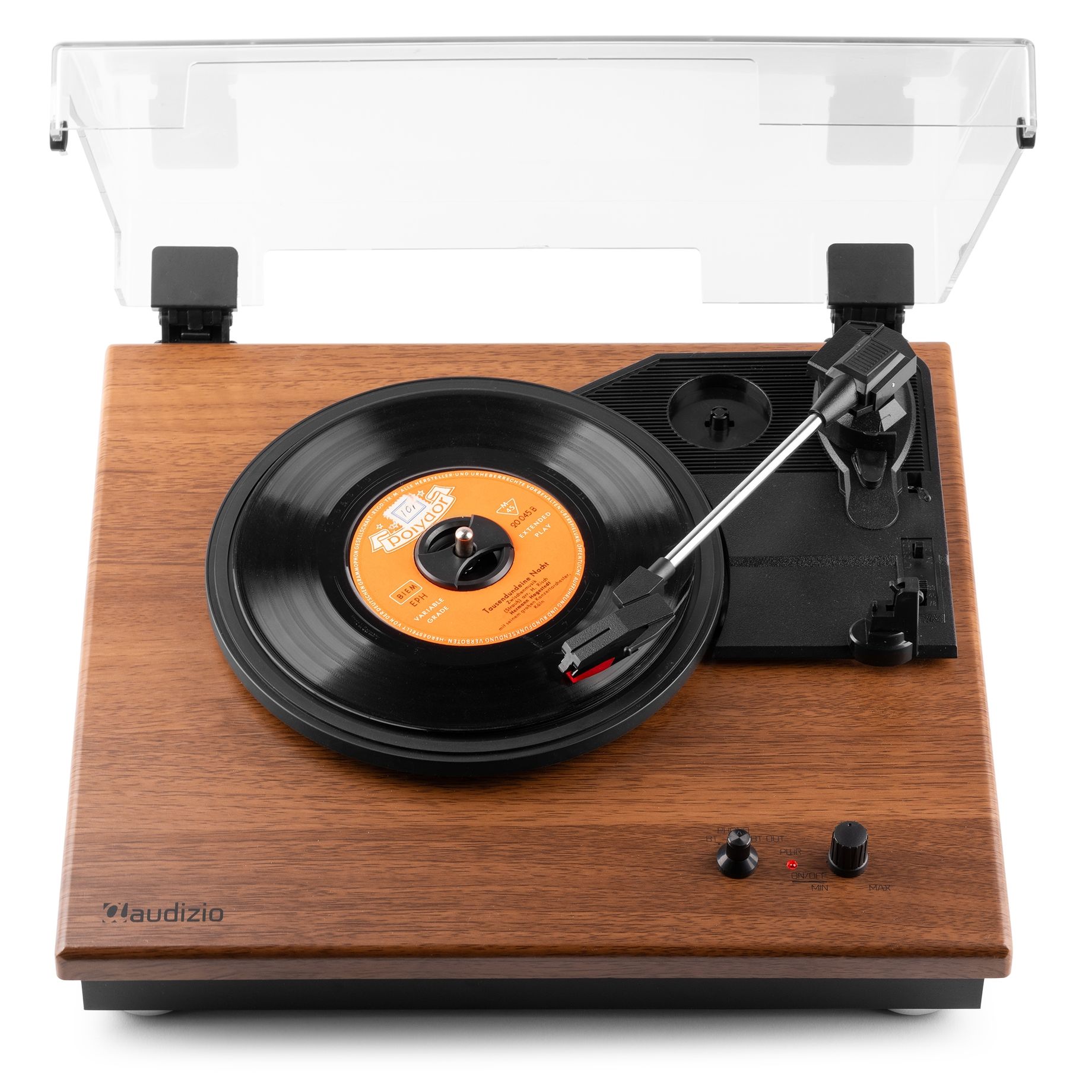 RP112L Record Player BT in/out Light Wood