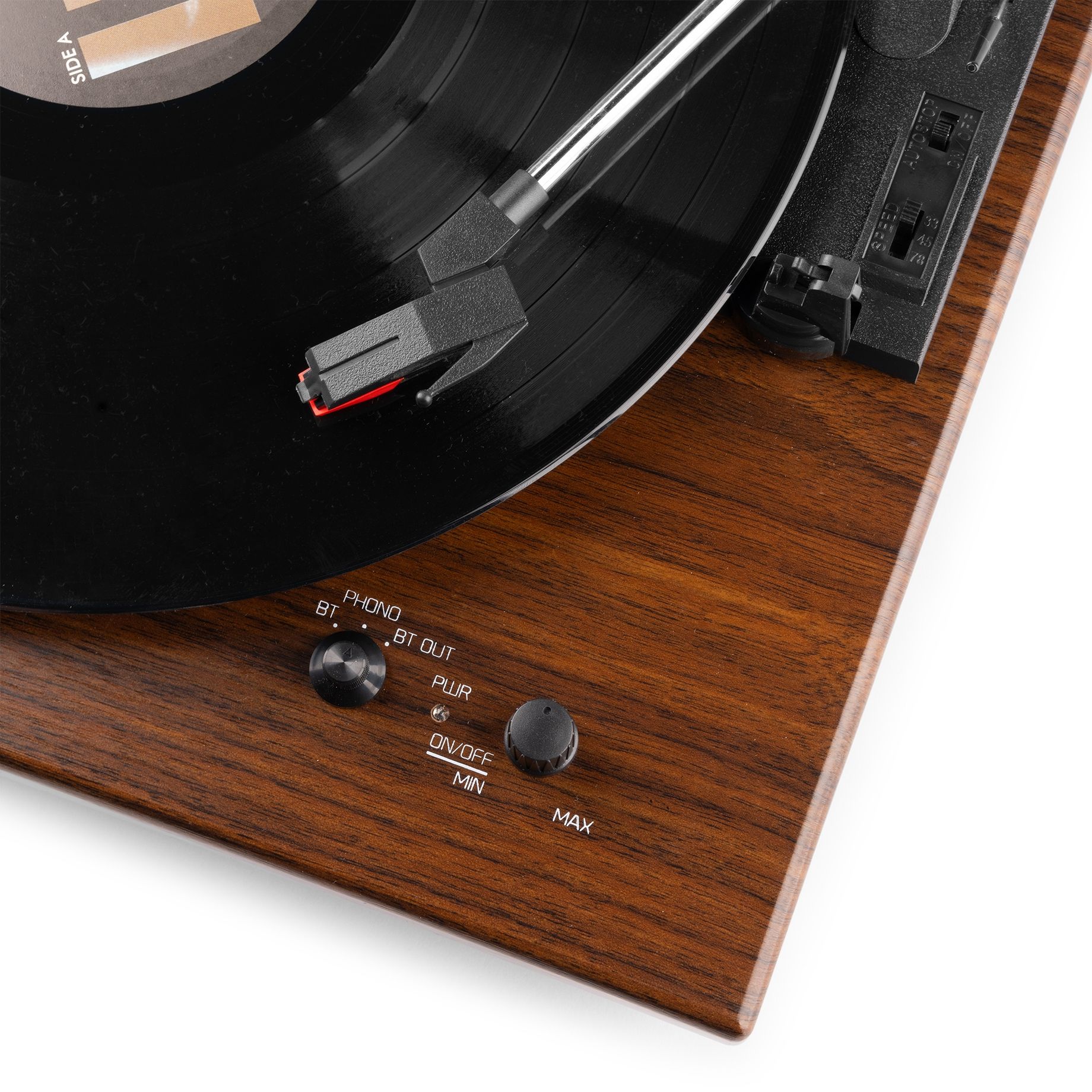 RP112D Record Player BT in/out Dark Wood