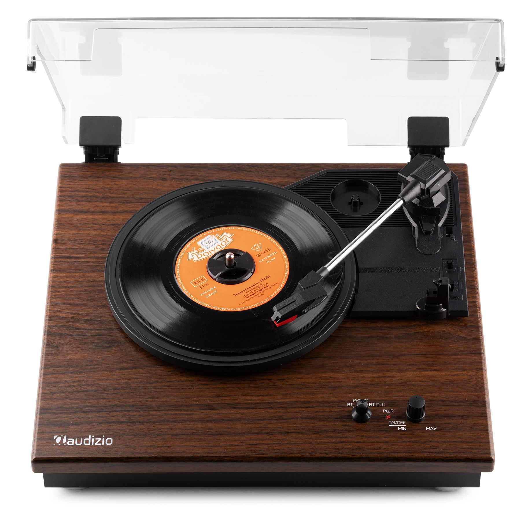 RP112D Record Player BT in/out Dark Wood