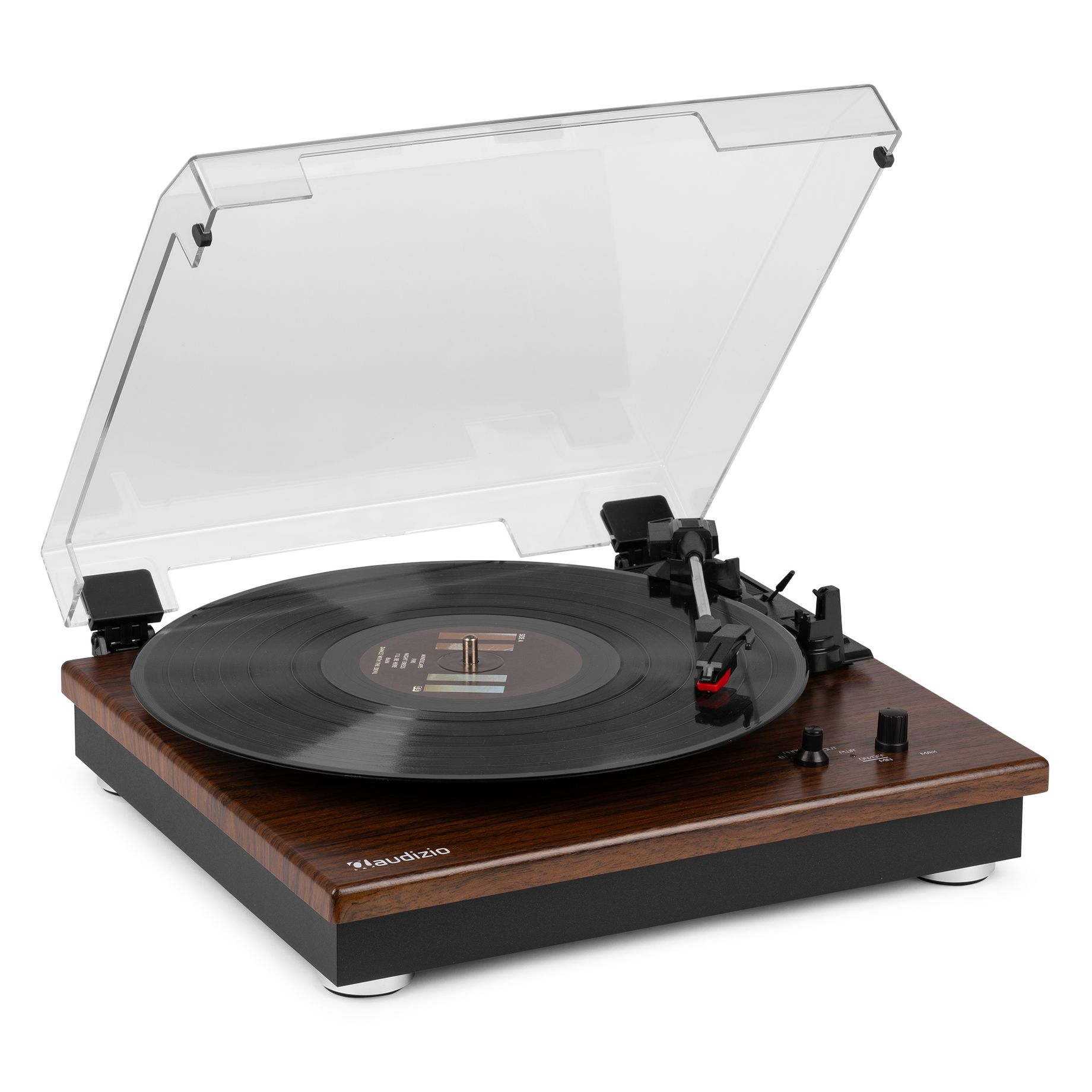 RP112D Record Player BT in/out Dark Wood