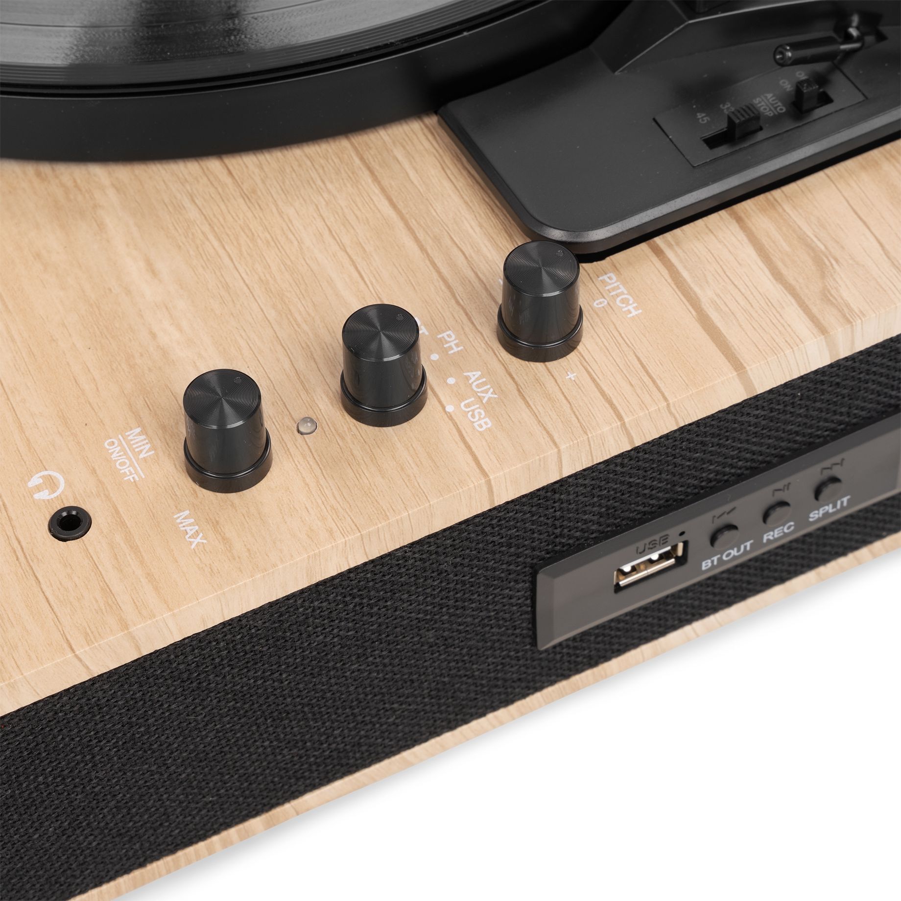 RP162LW Record Player HQ BT Light Wood