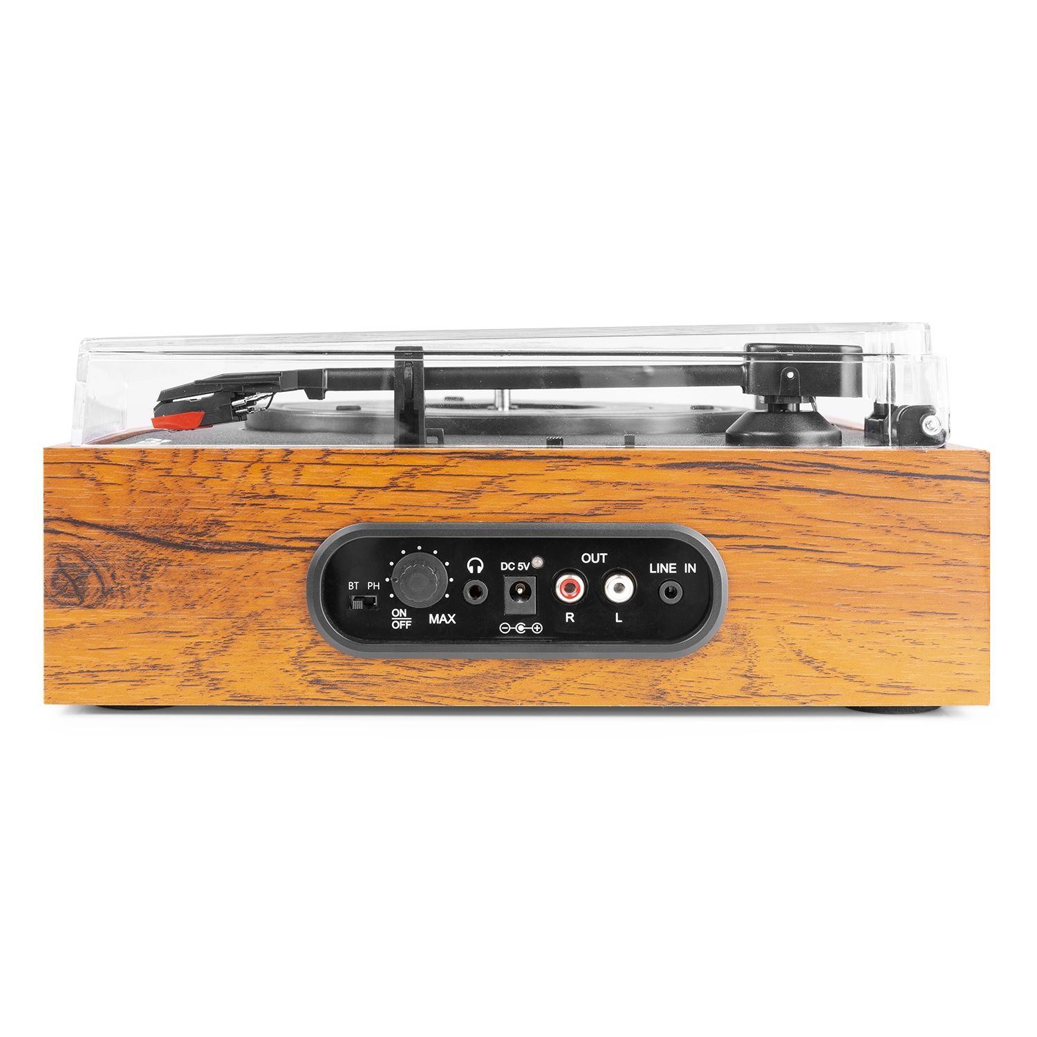 RP170L Record Player with Record Storage Case Wood