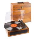RP170L Record Player with Record Storage Case Wood
