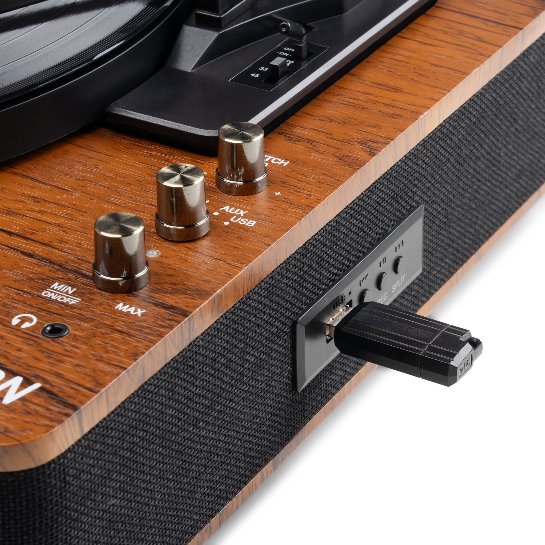 RP162D Record Player HQ BT Dark Wood