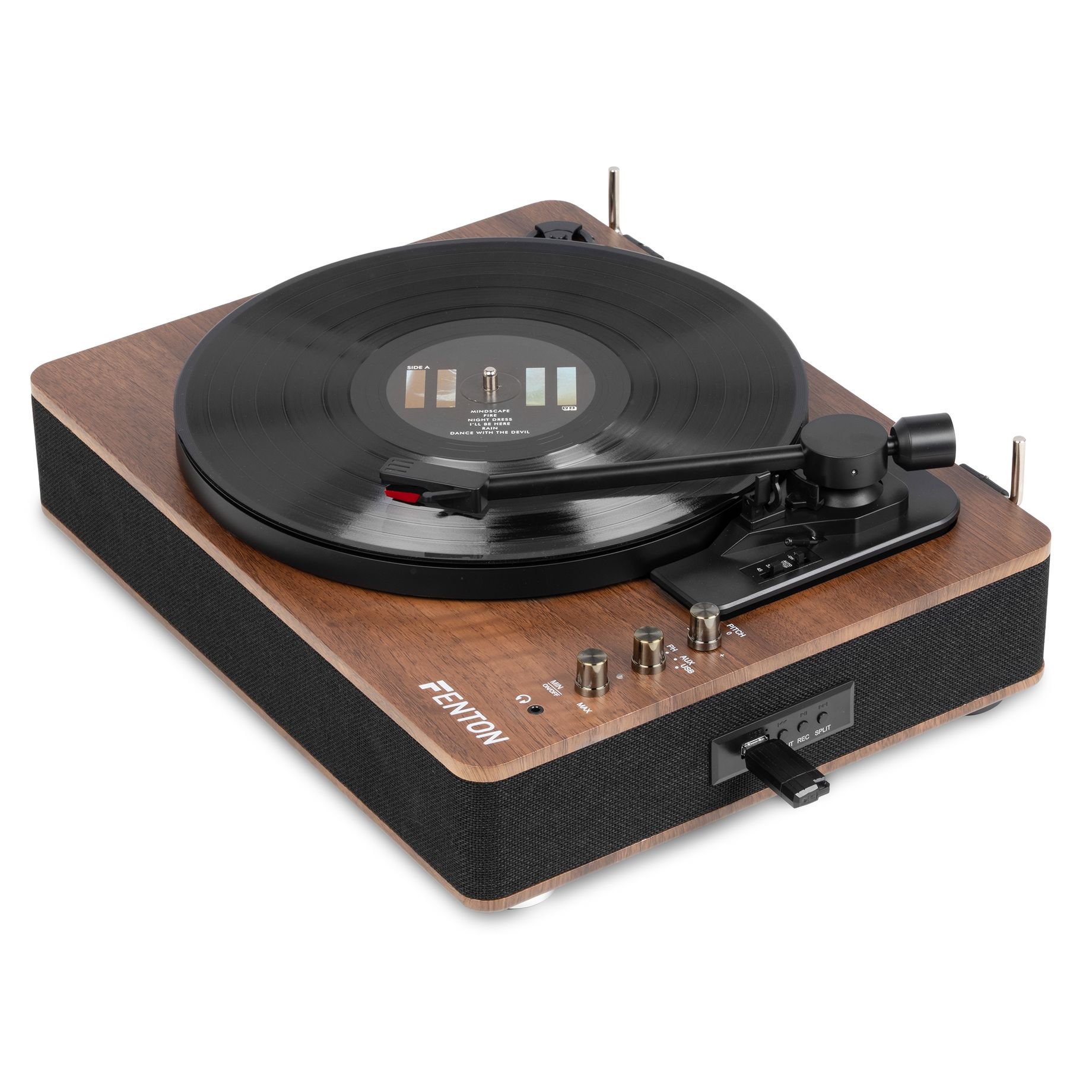 RP162 Record Player HQ BT Walnut Wood