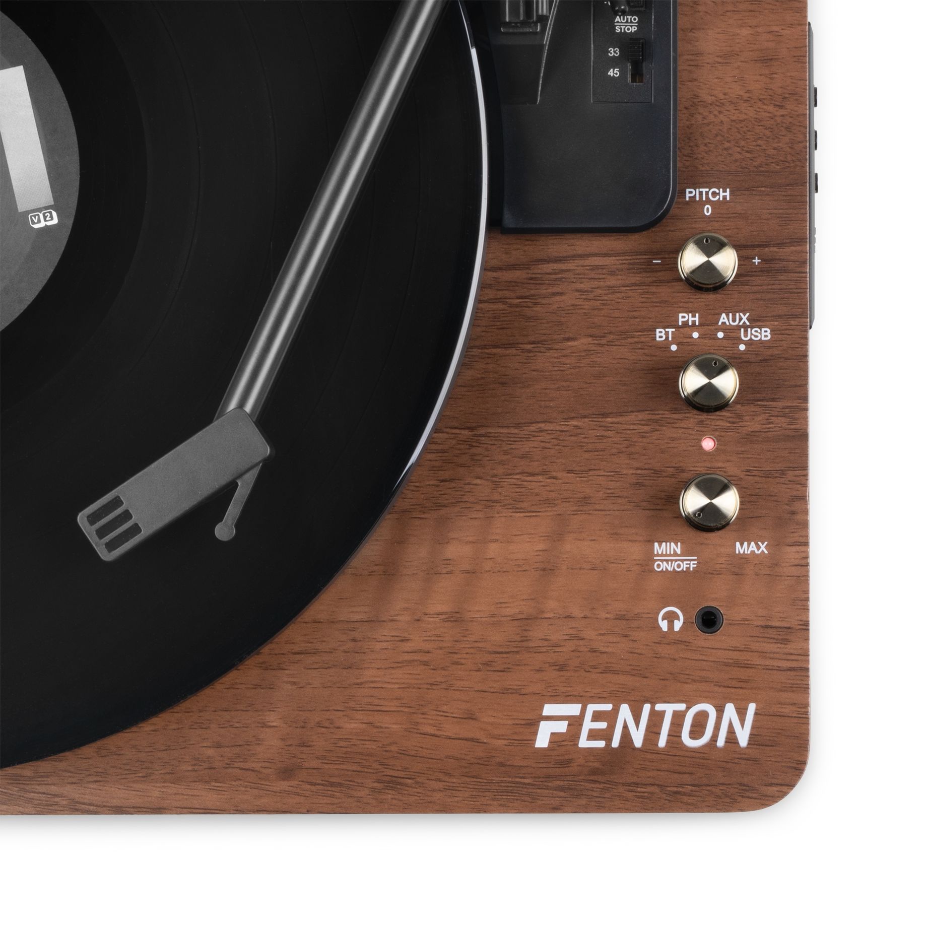 RP162 Record Player HQ BT Walnut Wood