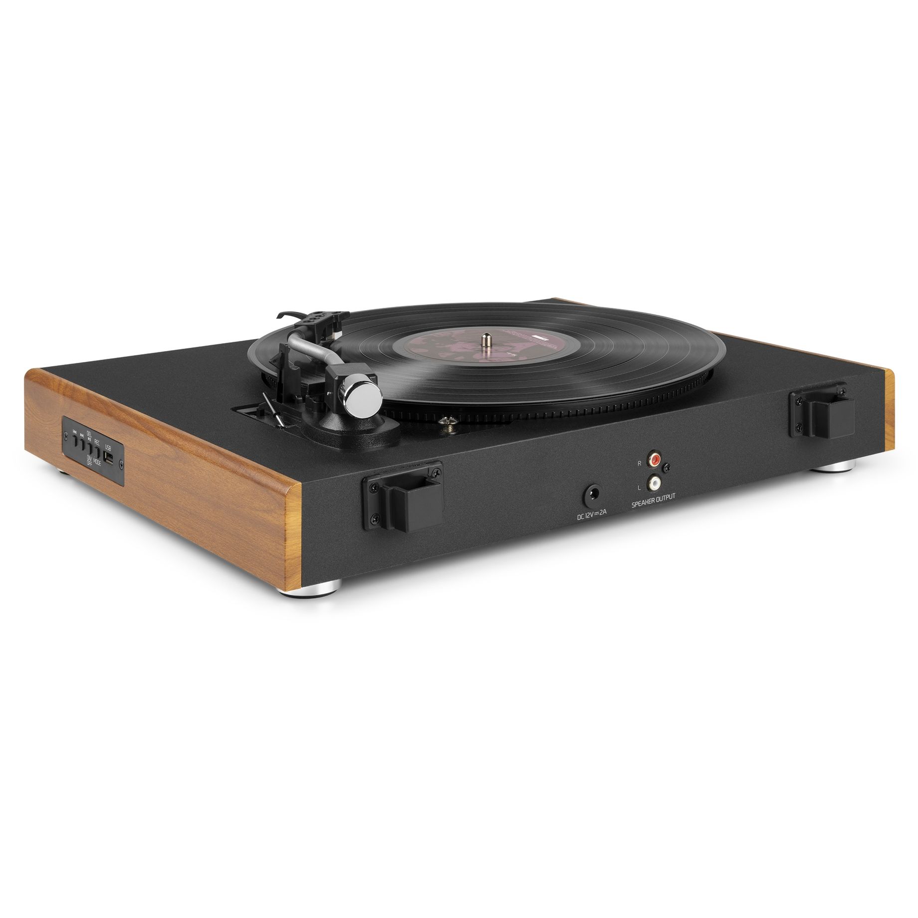 RP335 Vintage Record Player with speakers Wood