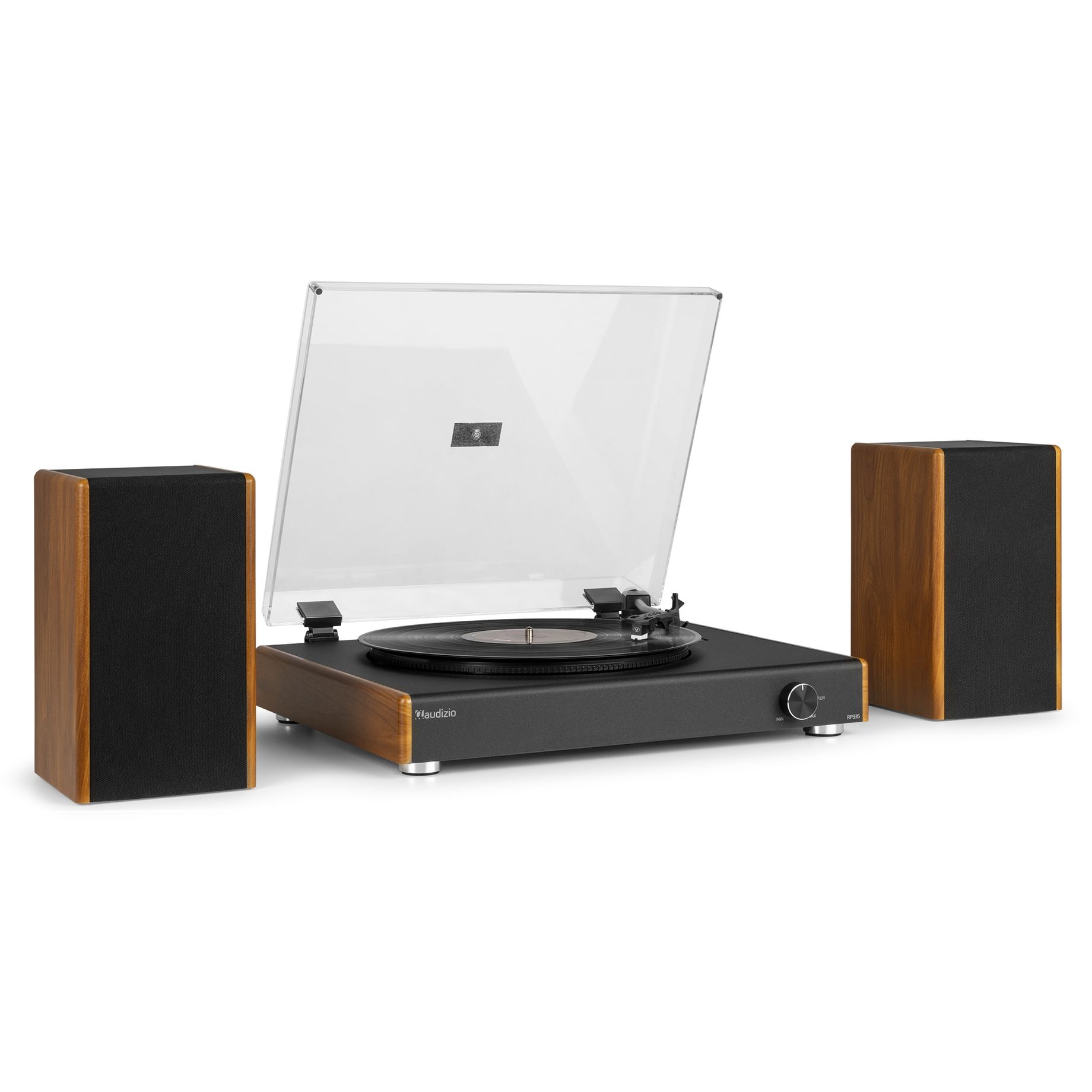 RP335 Vintage Record Player with speakers Wood