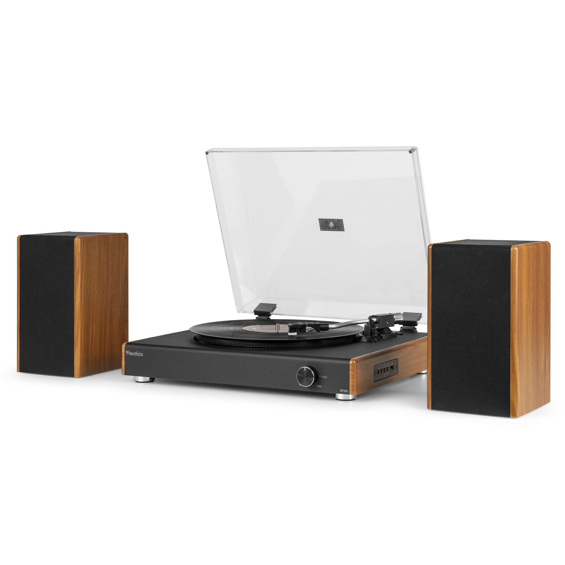 RP335 Vintage Record Player with speakers Wood