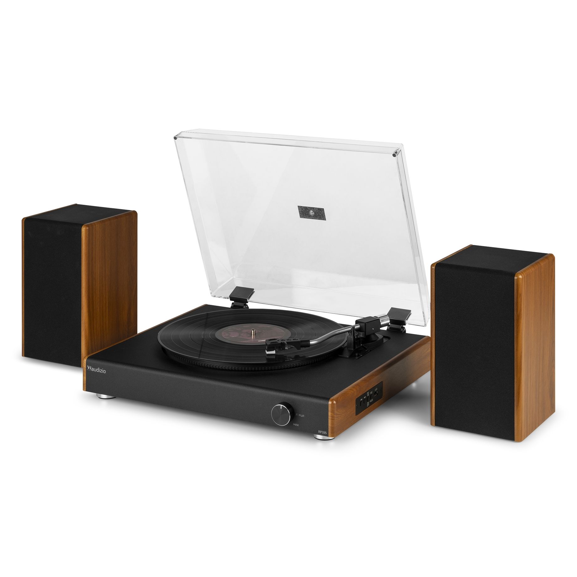 RP335 Vintage Record Player with speakers Wood