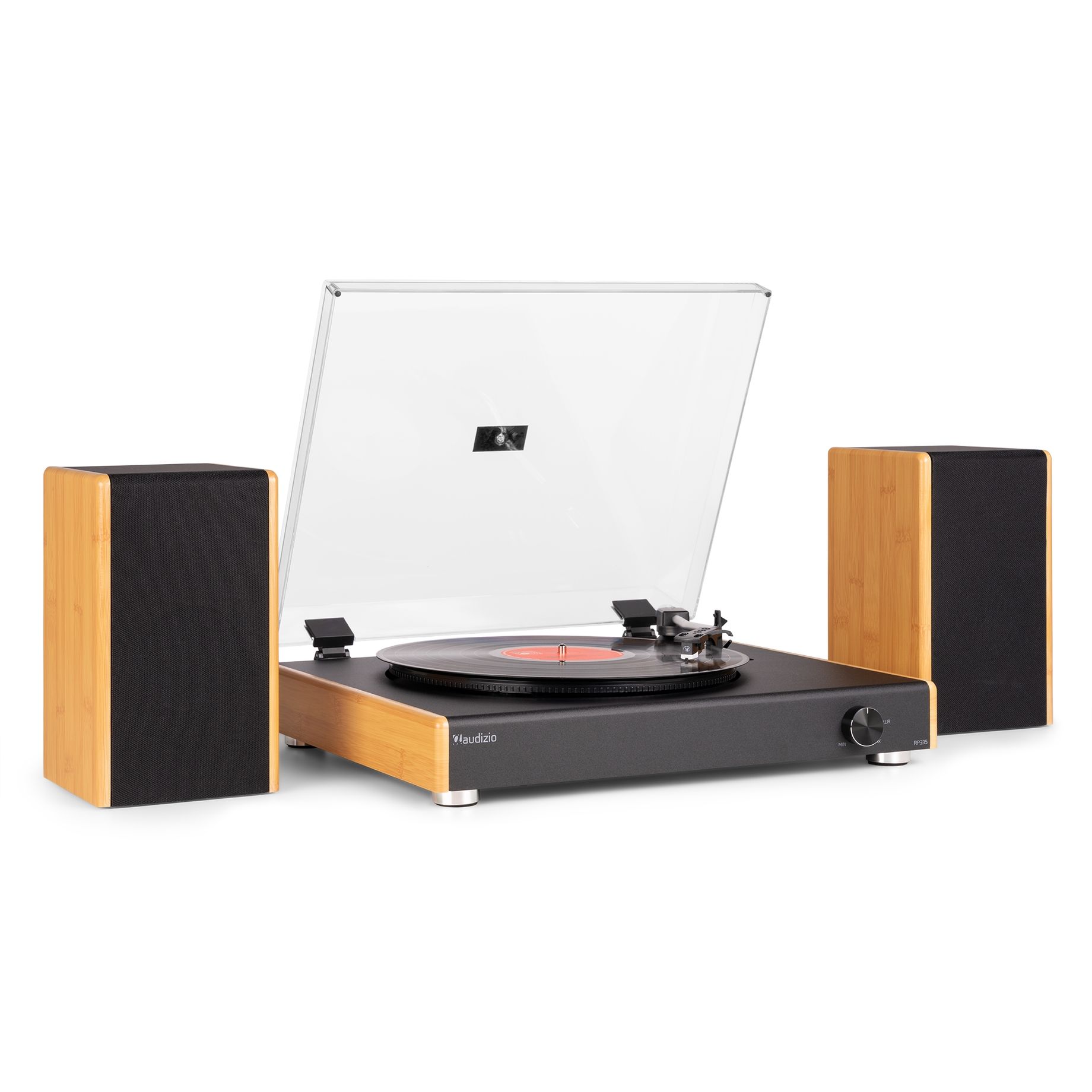 RP335BB Vintage Record Player with speakers Bamboo
