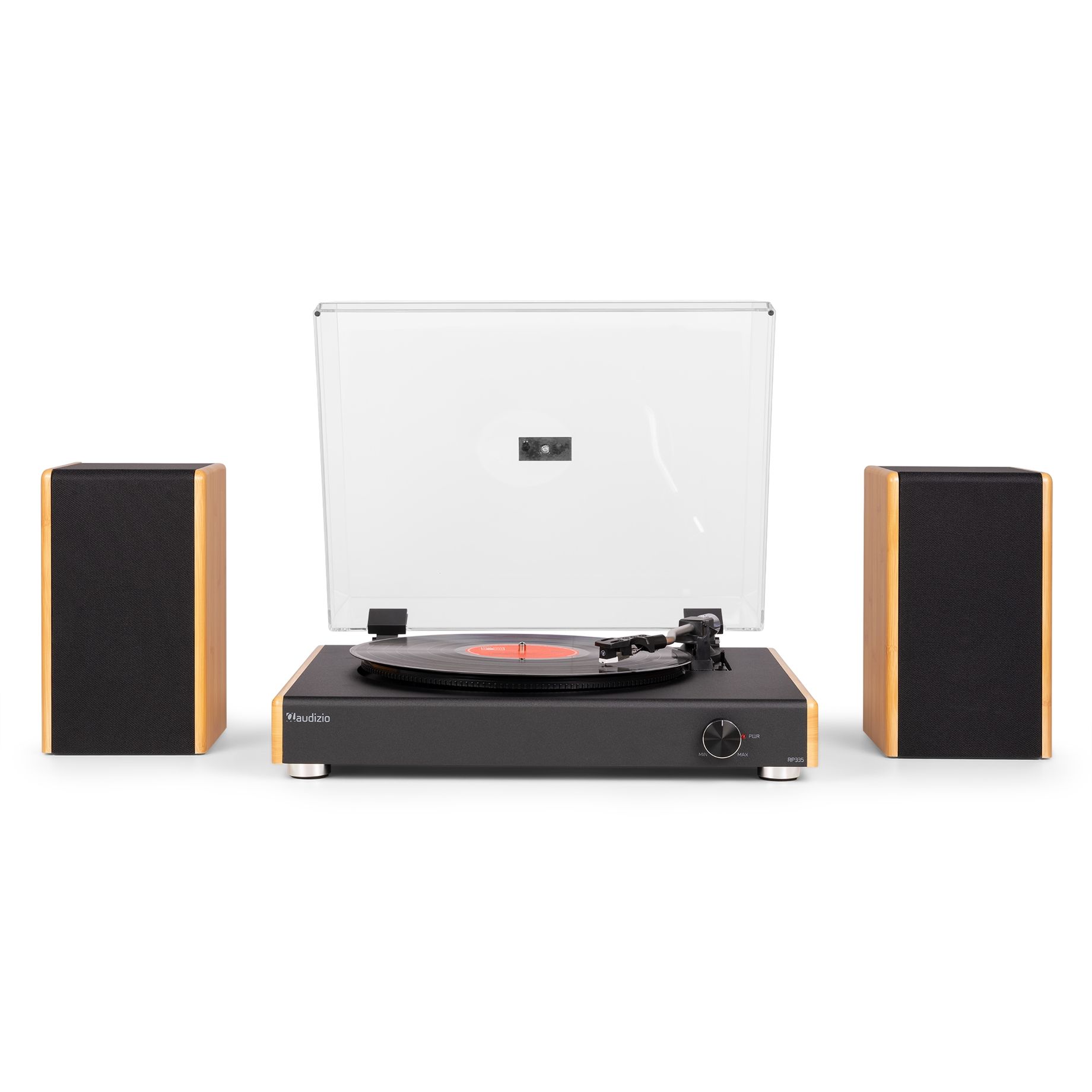 RP335BB Vintage Record Player with speakers Bamboo