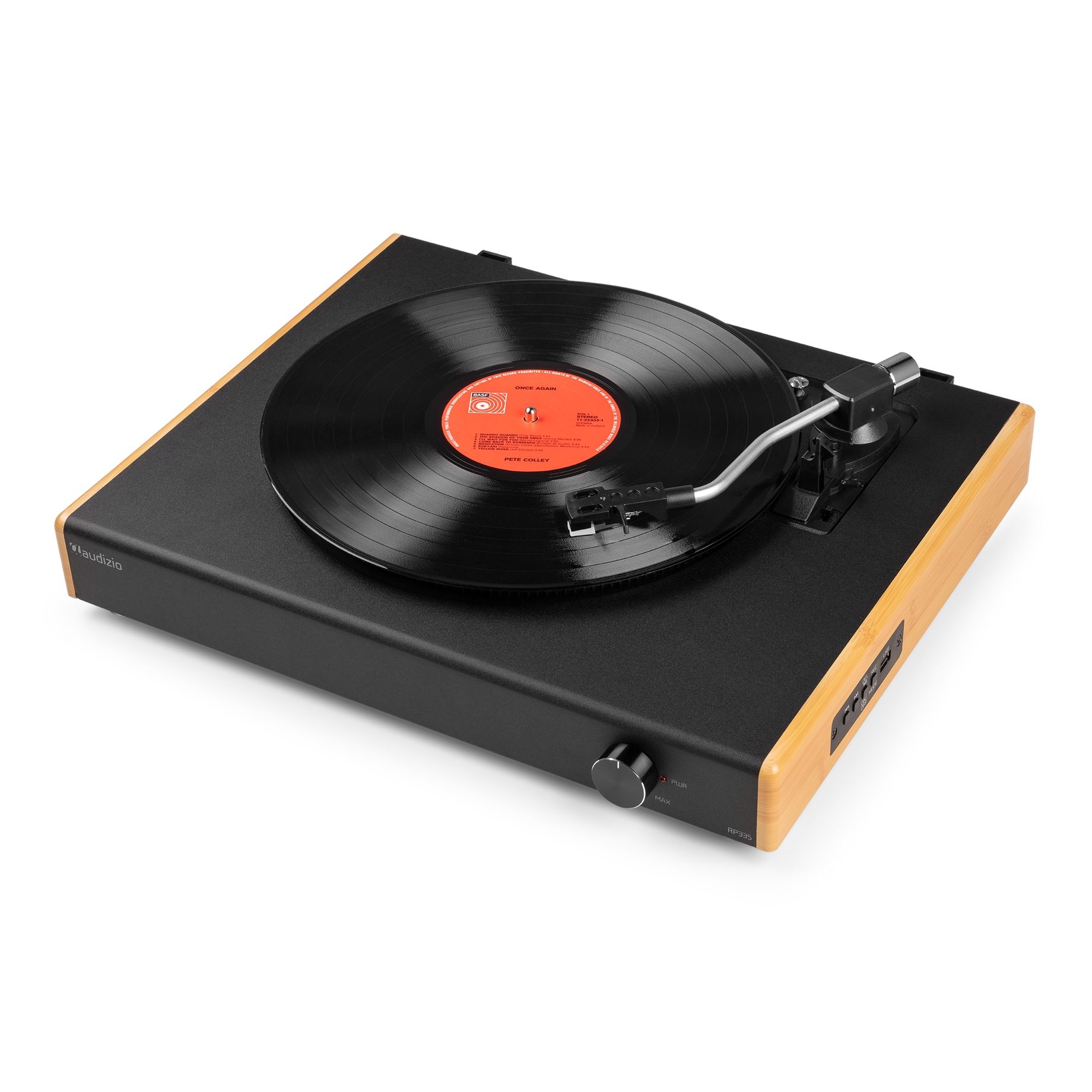 RP335BB Vintage Record Player with speakers Bamboo