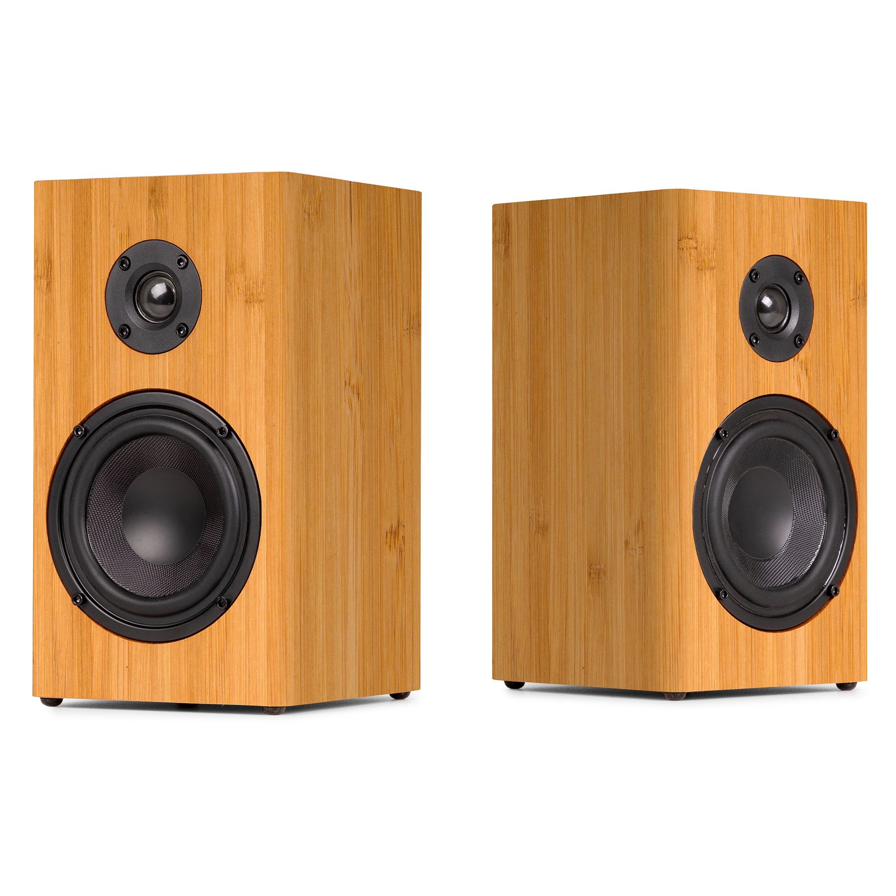 RP337BB Vintage Record Player with wireless BT speakers Bamboo