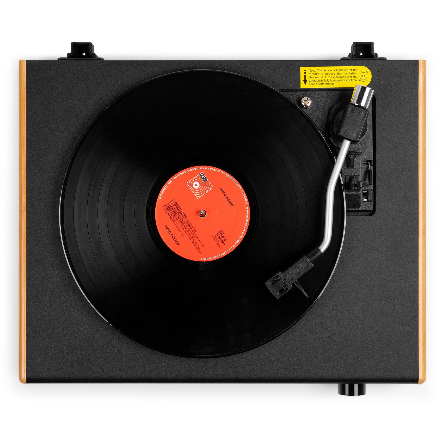 RP337BB Vintage Record Player with wireless BT speakers Bamboo