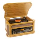 Memphis Vintage Record Player Light Wood