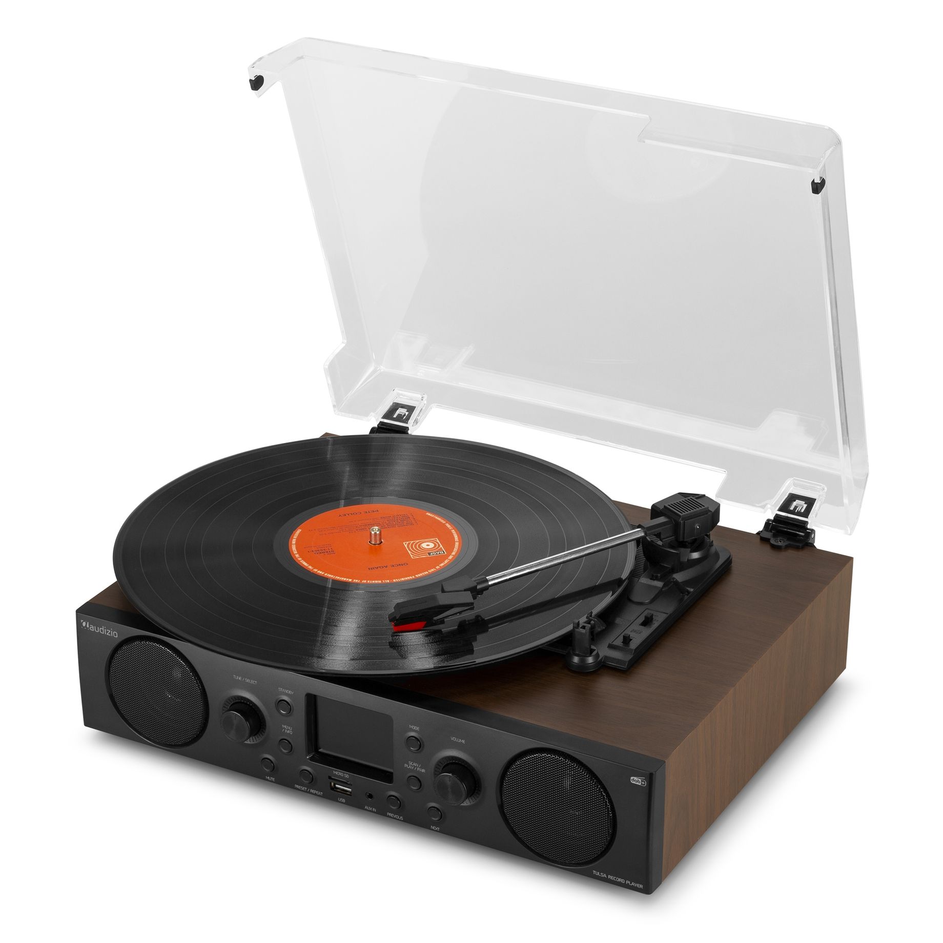 Tulsa Audio Centre with Record Player DAB+ Radio
