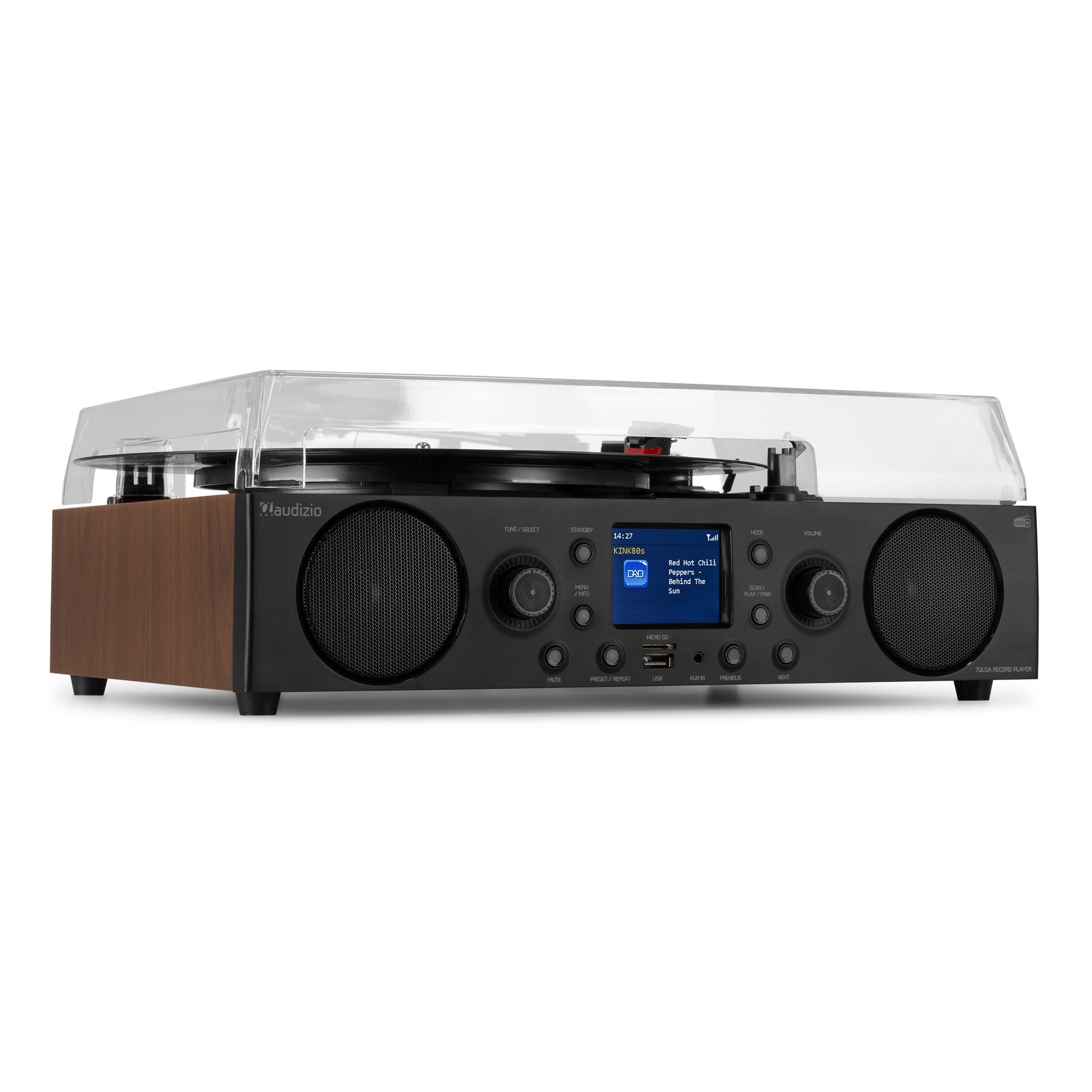 Tulsa Audio Centre with Record Player DAB+ Radio