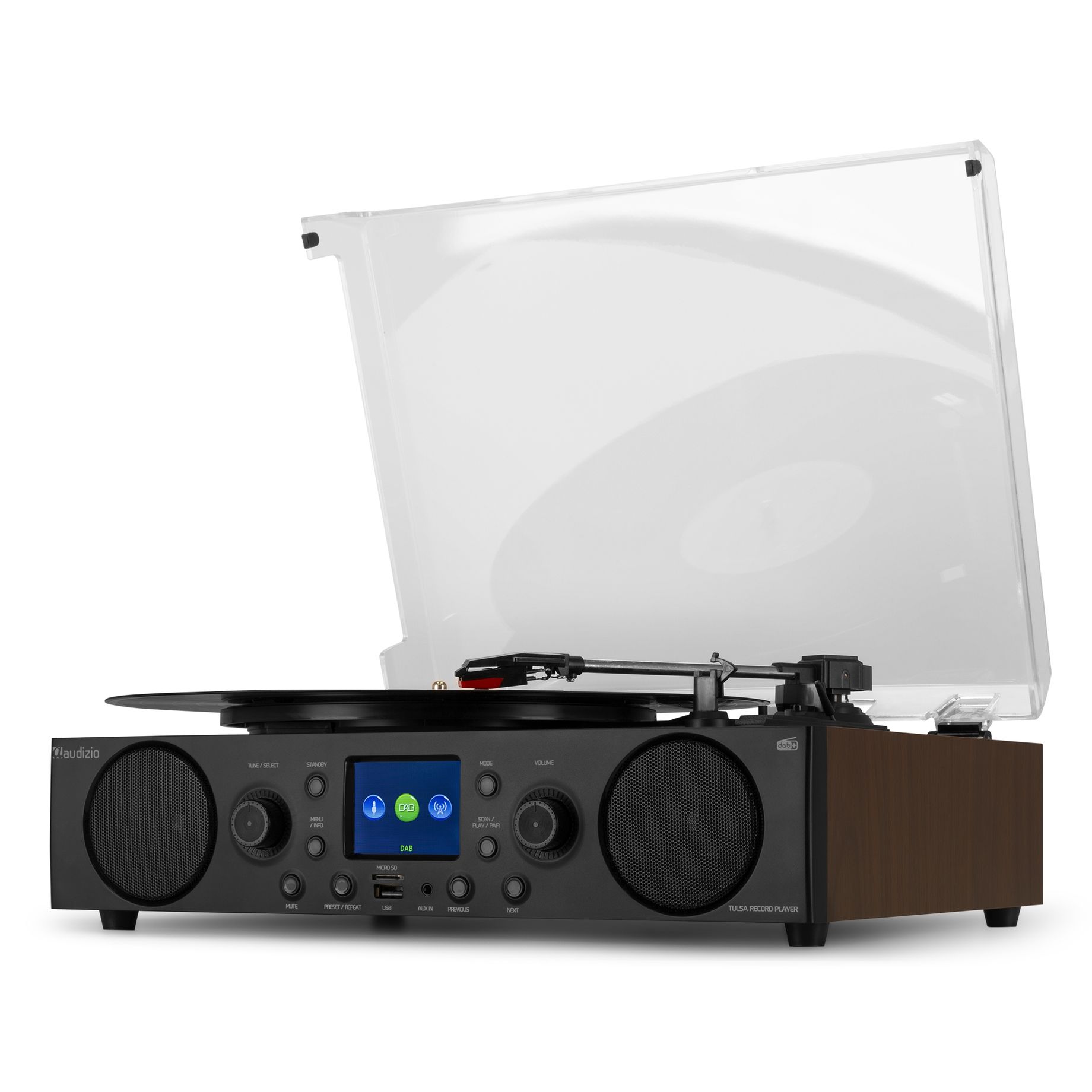 Tulsa Audio Centre with Record Player DAB+ Radio