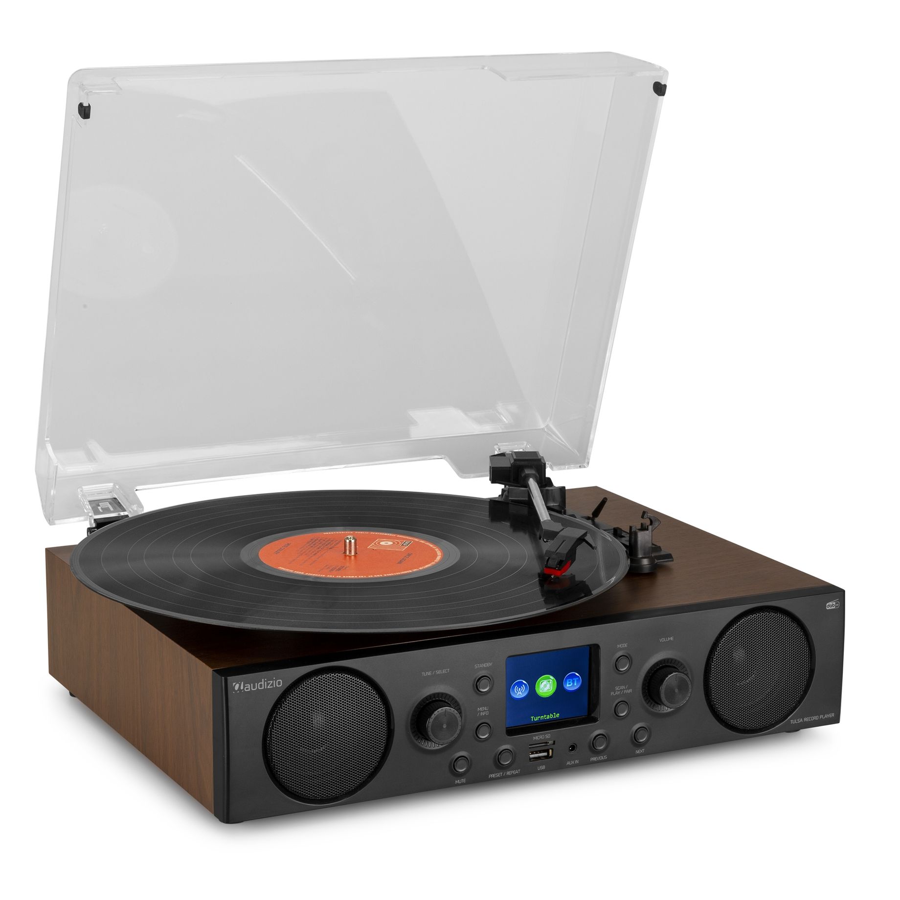 Tulsa Audio Centre with Record Player DAB+ Radio