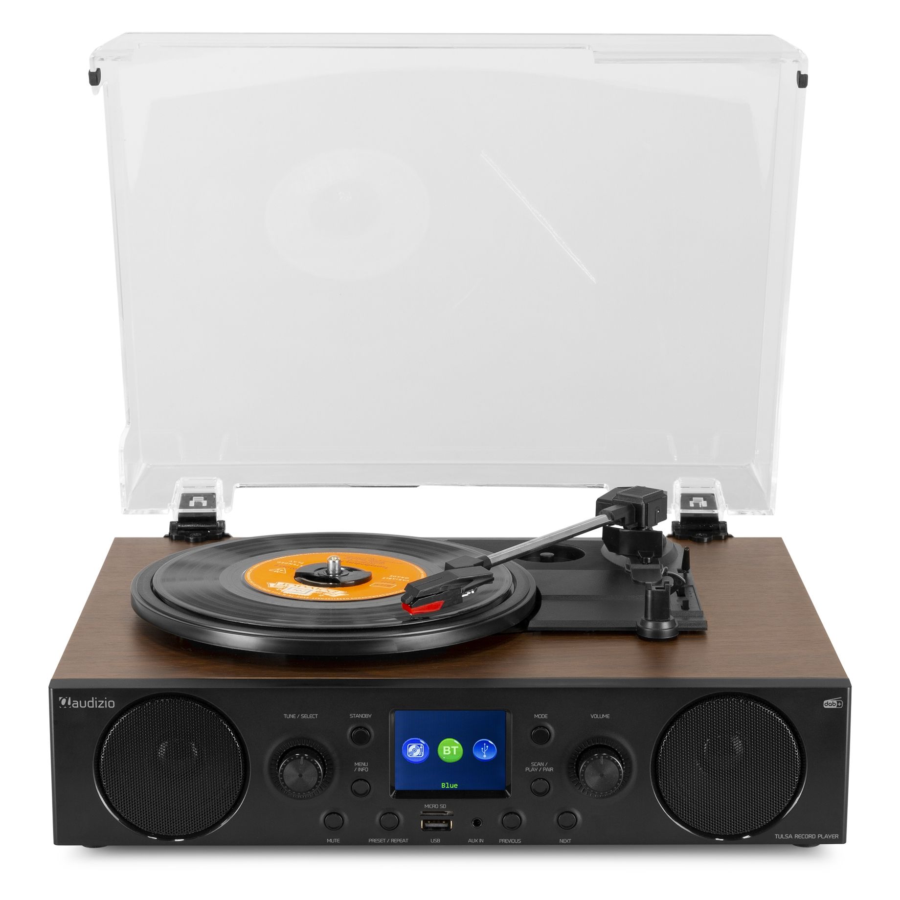 Tulsa Audio Centre with Record Player DAB+ Radio