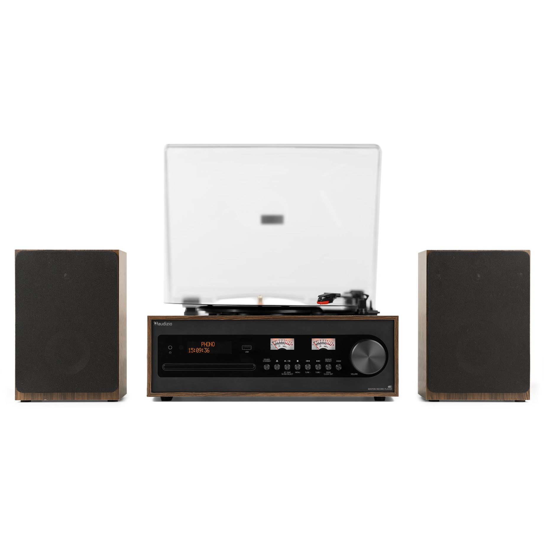 Boston Record Player Set with Speakers
