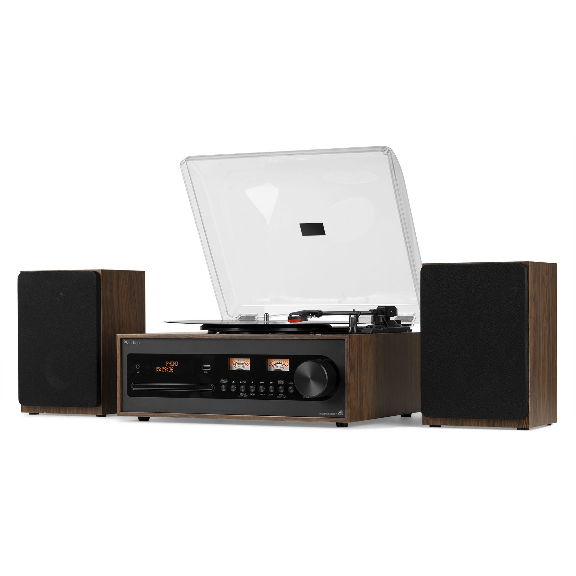 Boston Record Player Set with Speakers