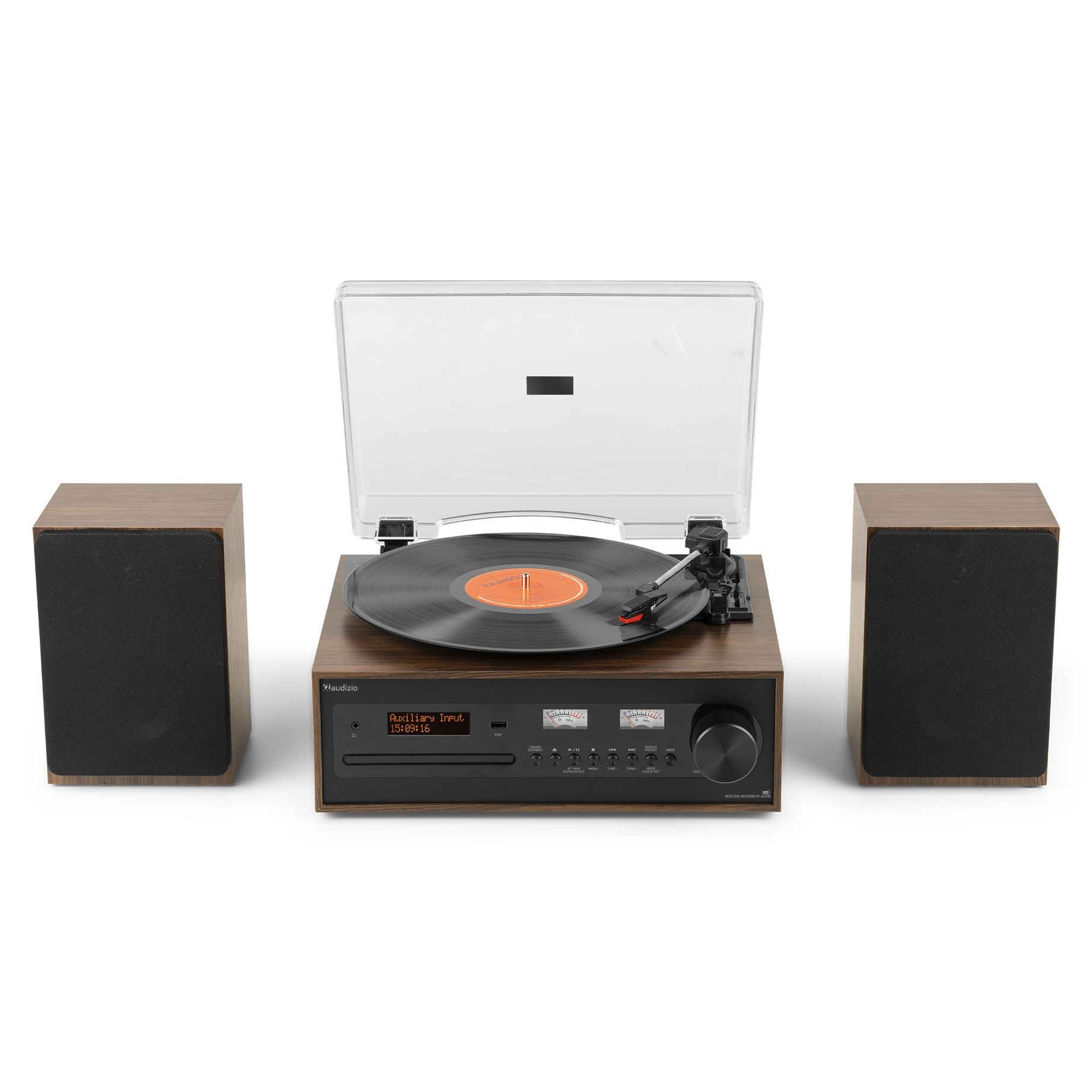 Boston Record Player Set with Speakers