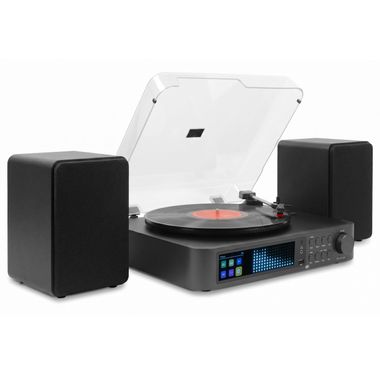Norfolk Record Player Set with Speakers and DAB Tuner