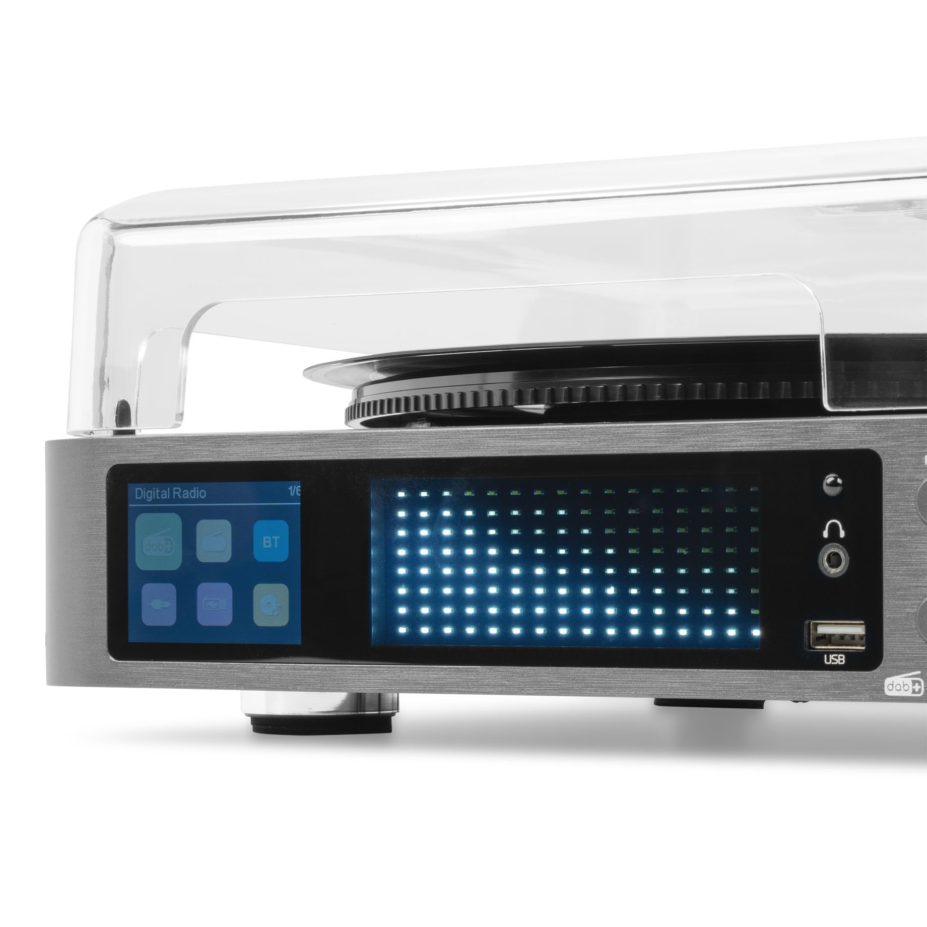 Norfolk Record Player Set with Speakers and DAB Tuner