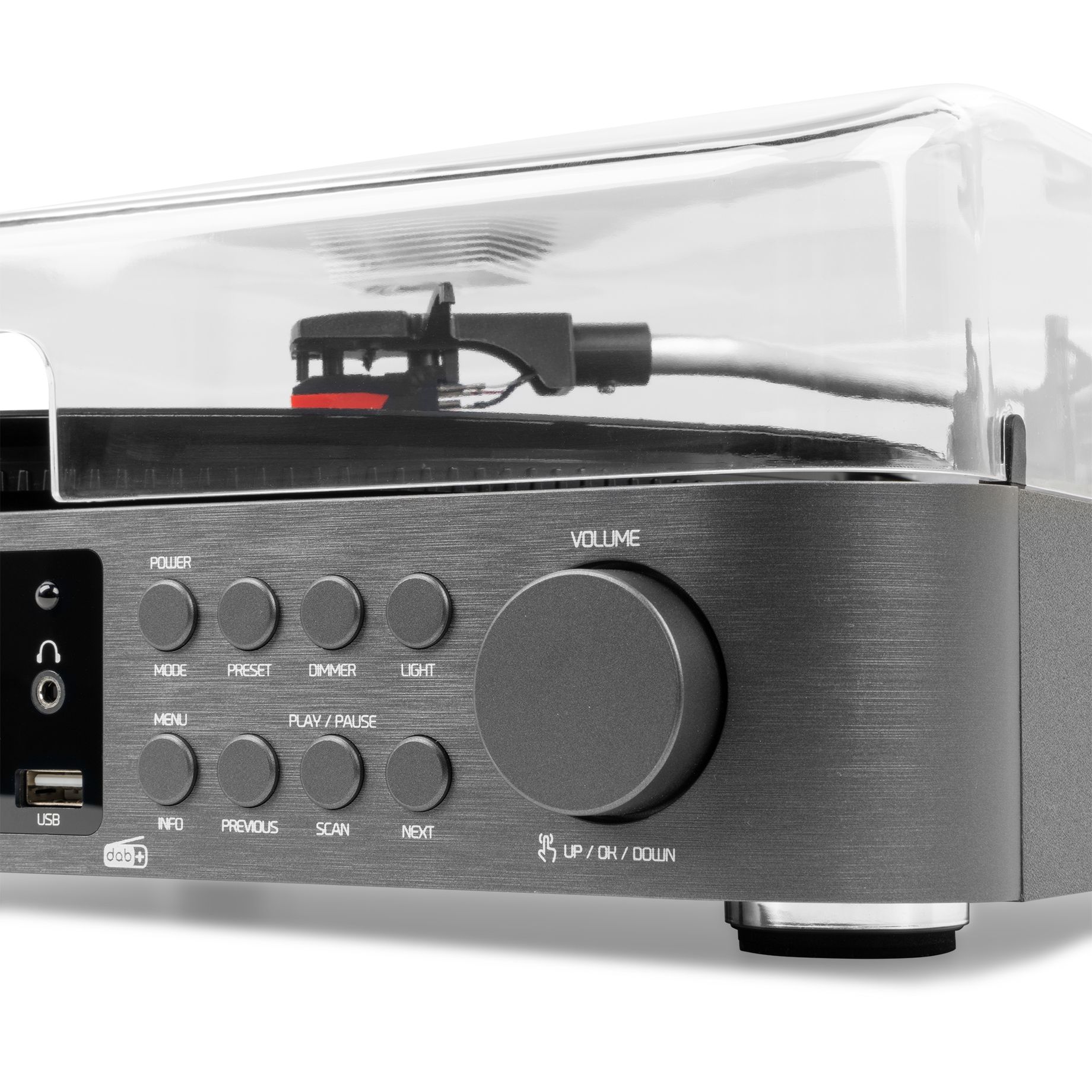 Norfolk Record Player Set with Speakers and DAB Tuner