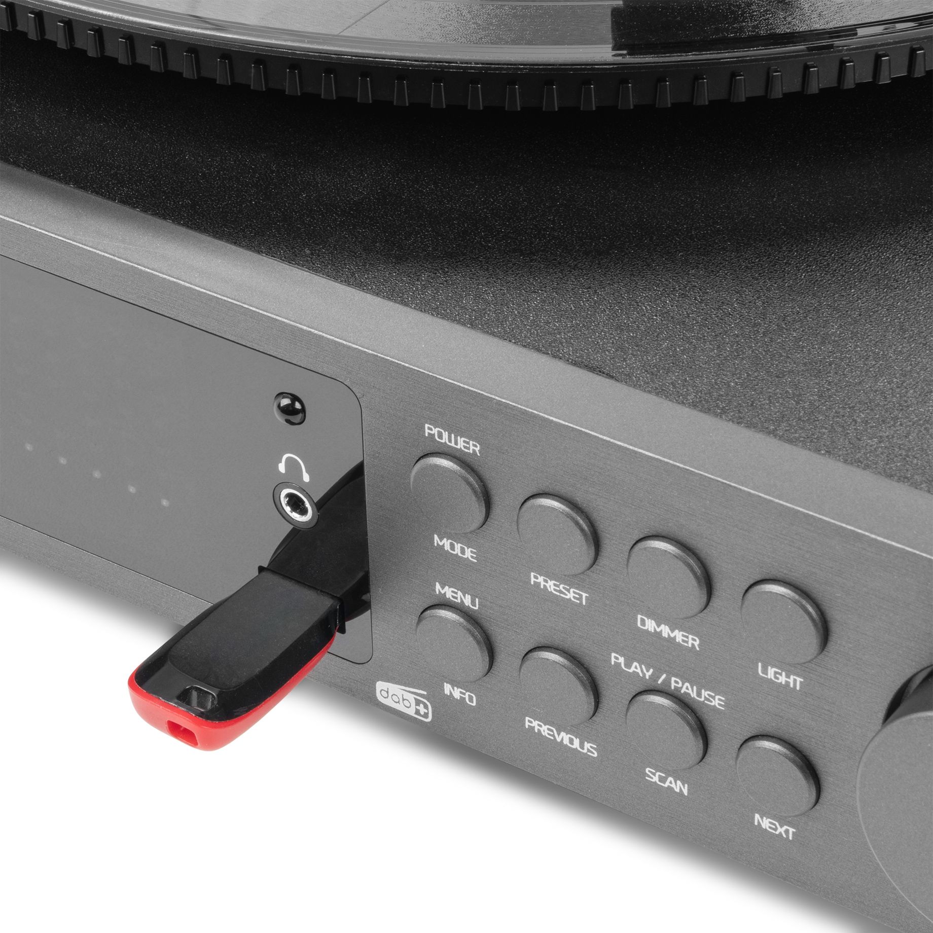 Norfolk Record Player Set with Speakers and DAB Tuner