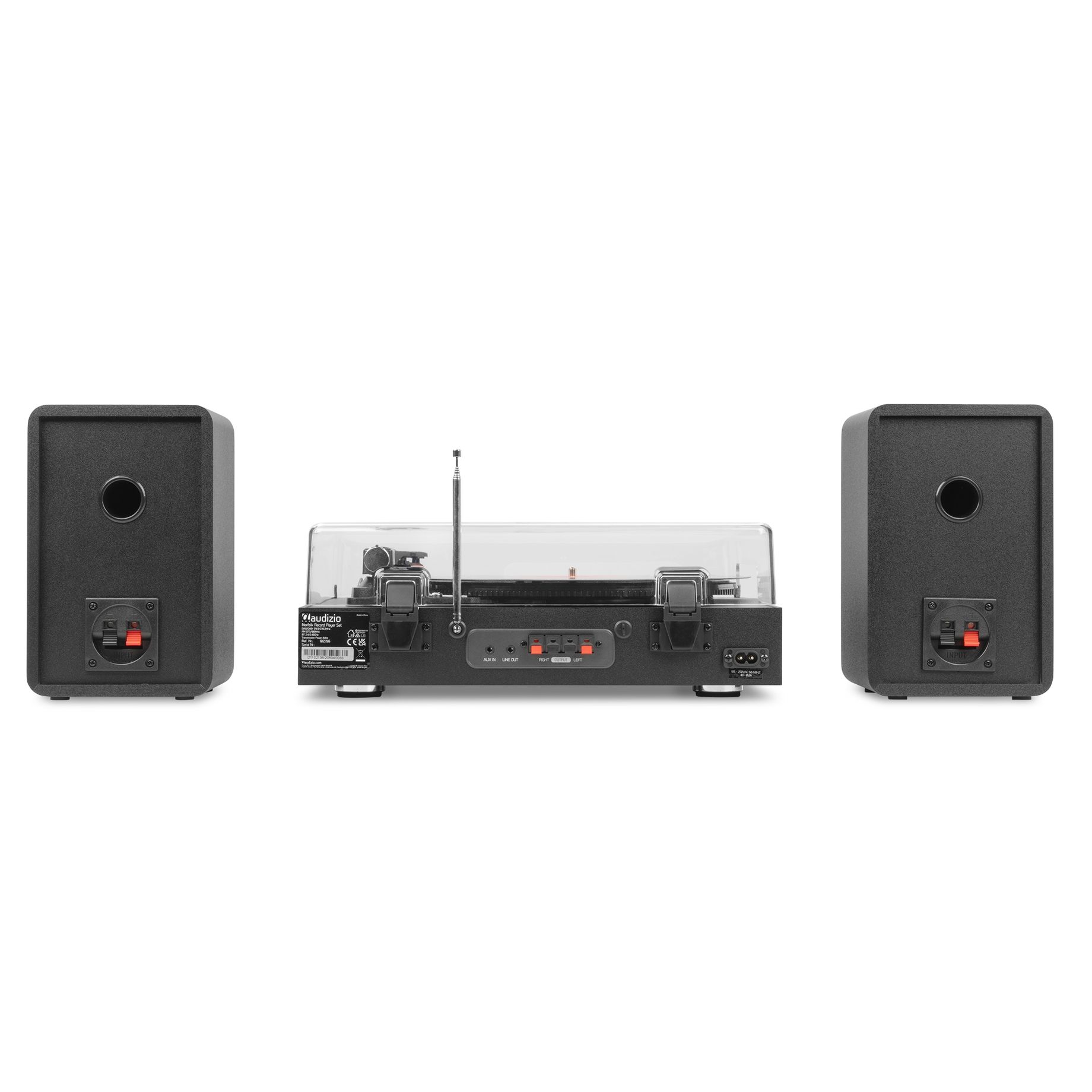 Norfolk Record Player Set with Speakers and DAB Tuner